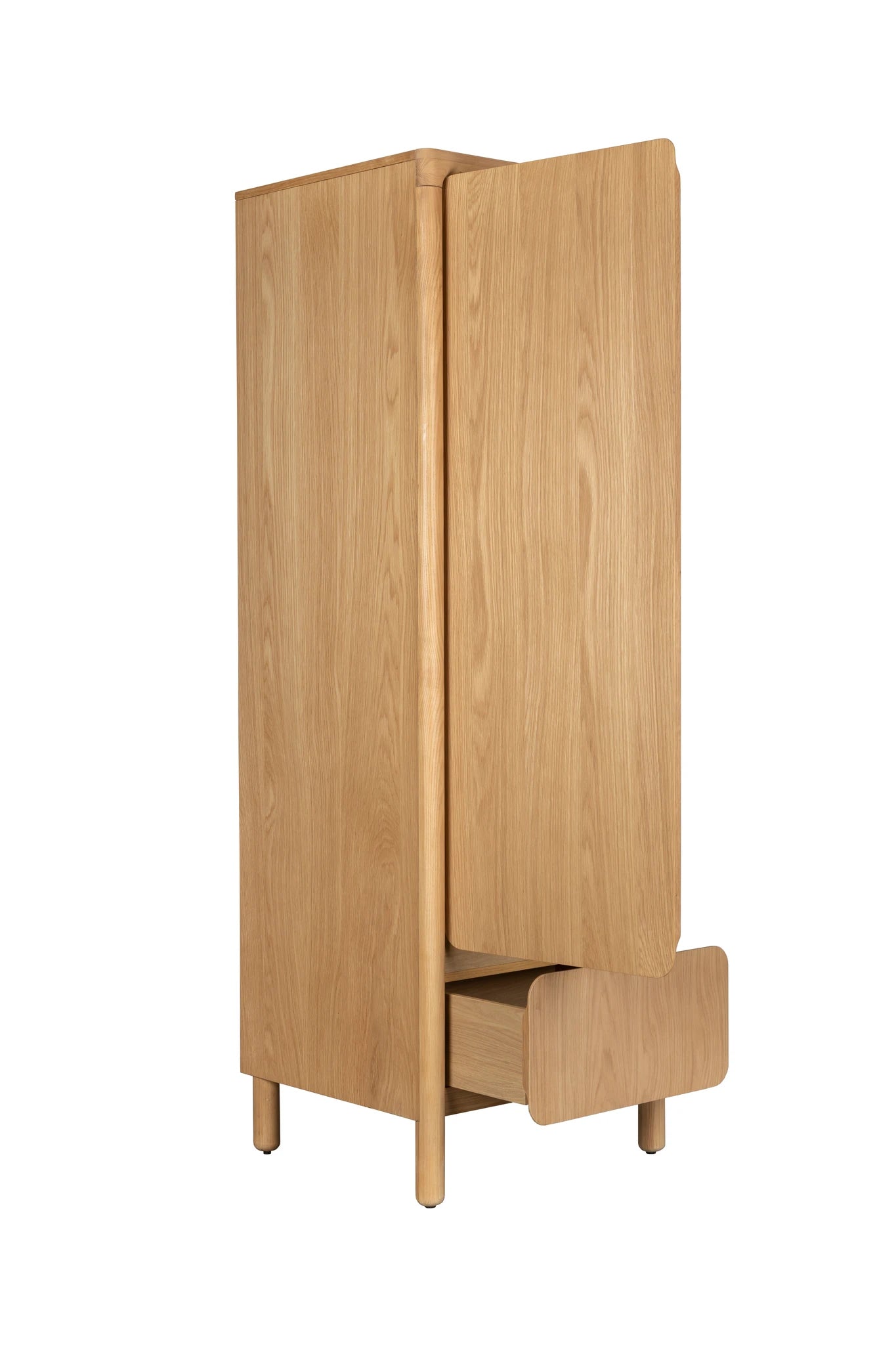 Zuiver Storm Natural Ash Wood One Door Cabinet