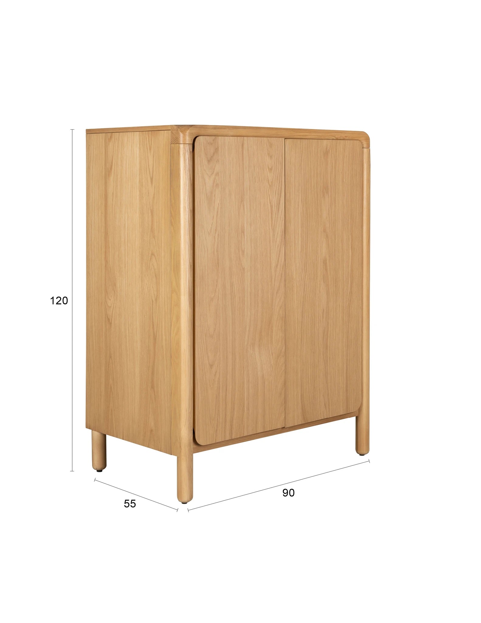 Zuiver Storm Natural Ash Wood Cabinet