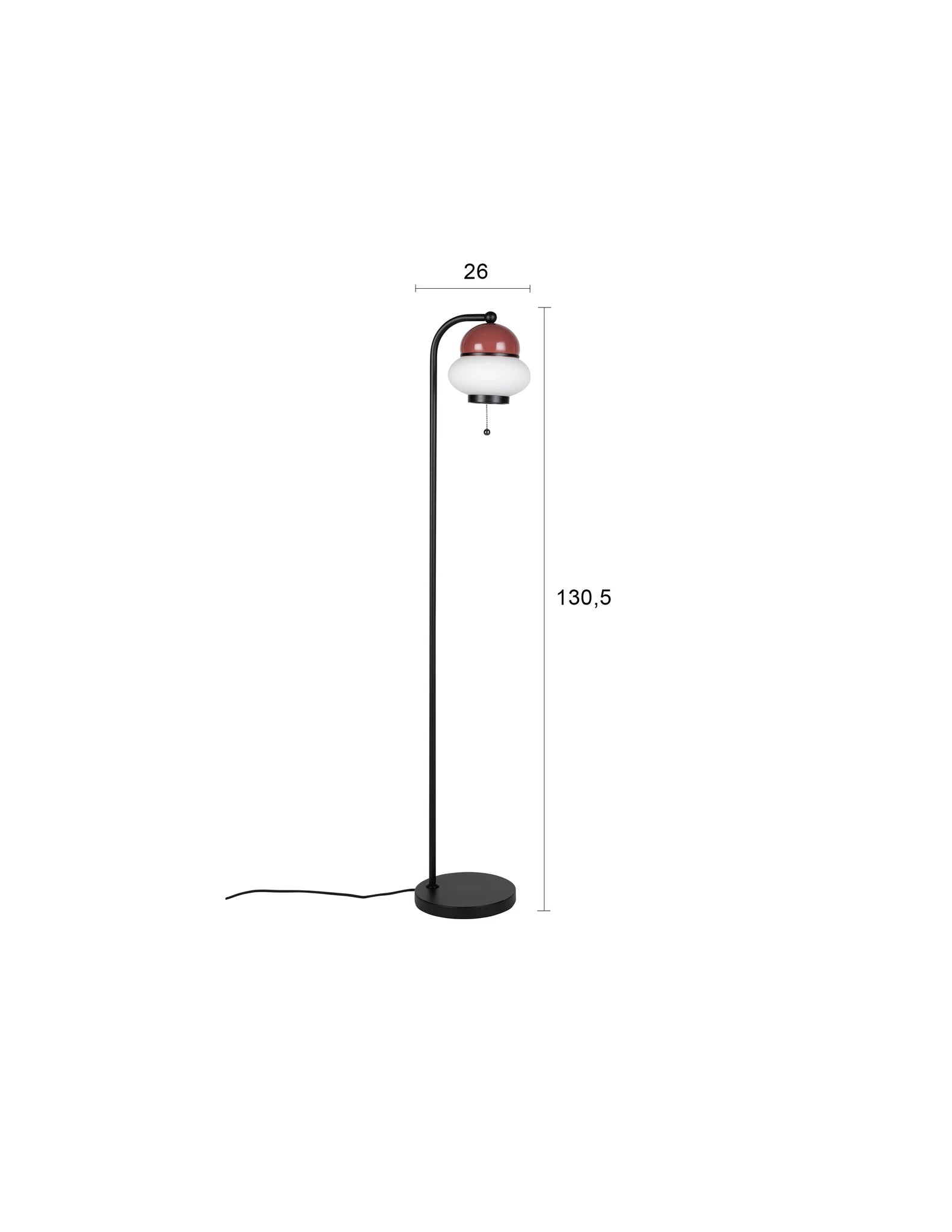 Zuiver Bumble Red Iron Floor Lamp