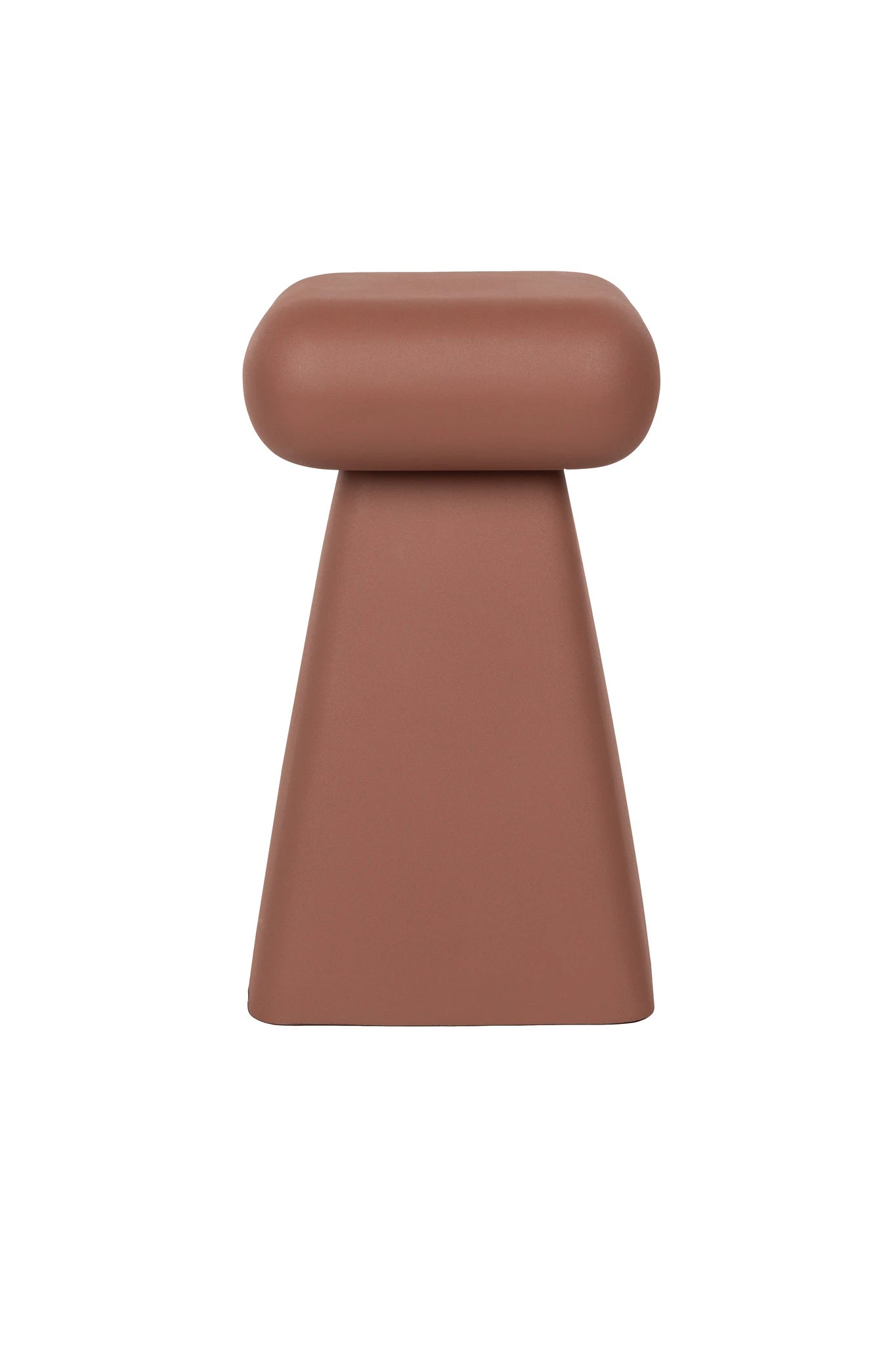 Zuiver Earth Terracotta Red Iron Stool Side Table