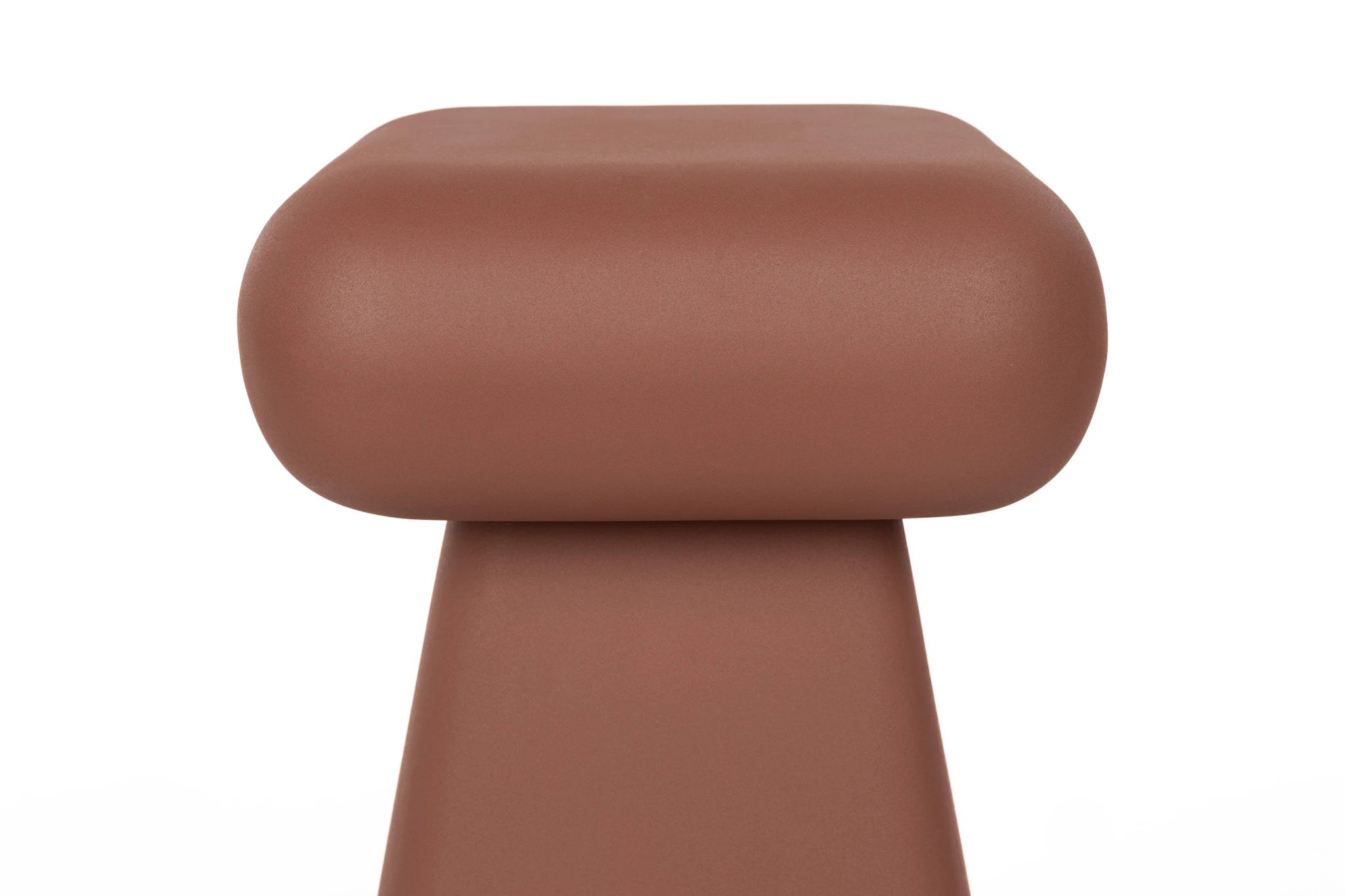 Zuiver Earth Terracotta Red Iron Stool Side Table