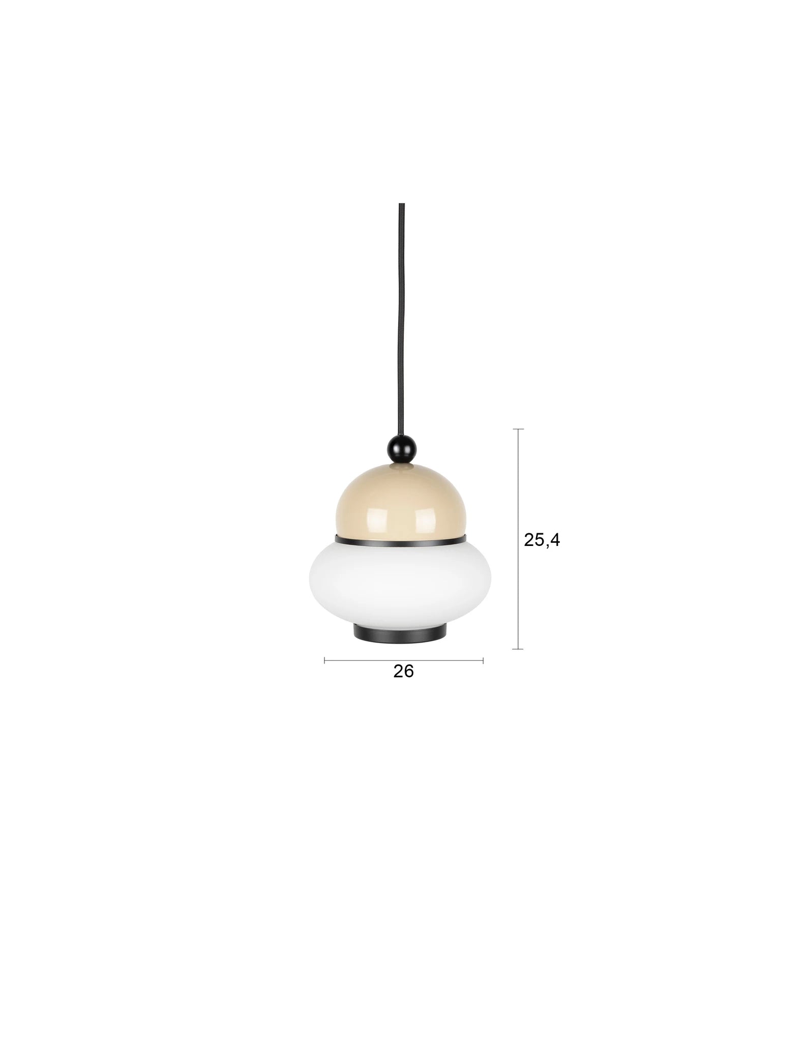 Zuiver Bumble Beige Iron Pendant Light Medium