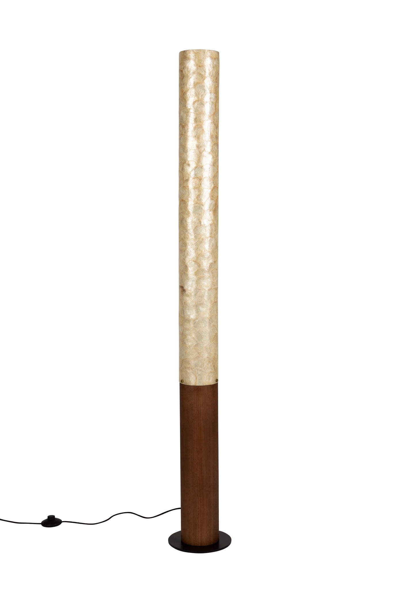 Dutchbone Beam Brown Rattan Floor Lamp