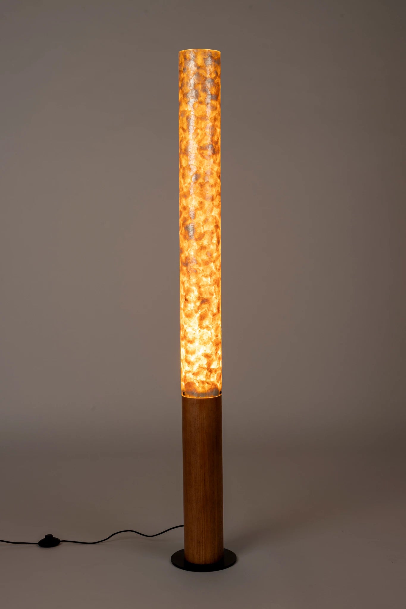 Dutchbone Beam Brown Rattan Floor Lamp