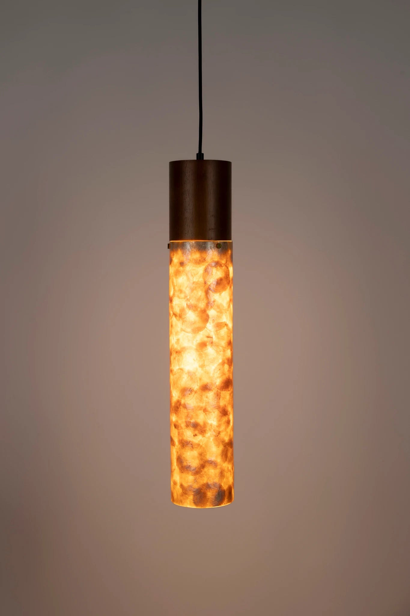 Dutchbone Beam Brown Rattan Pendant Light