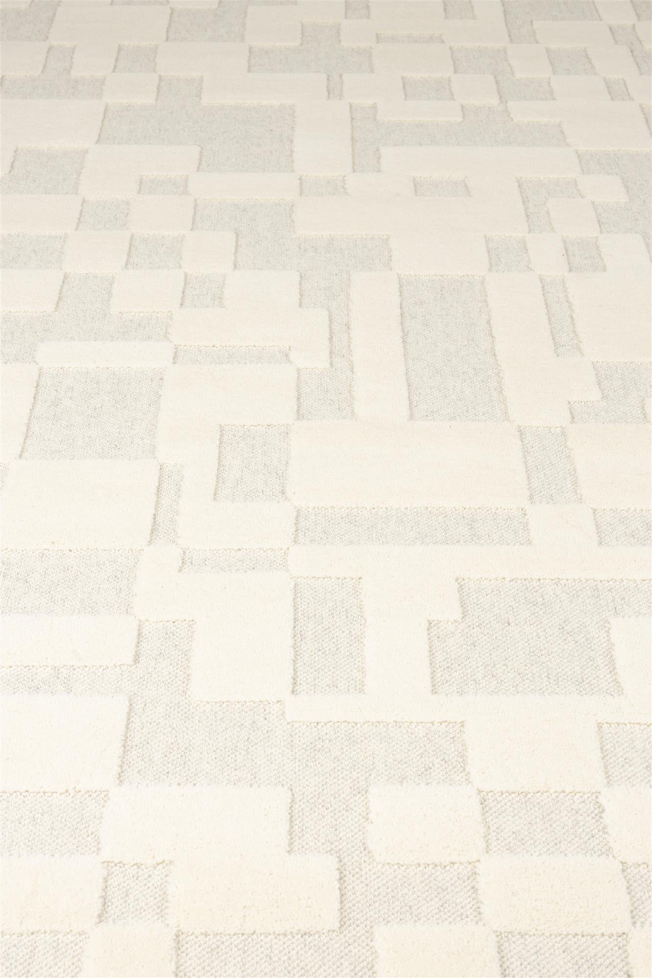 Zuiver Bricks Beige Wool Rug 160 x 230 cm