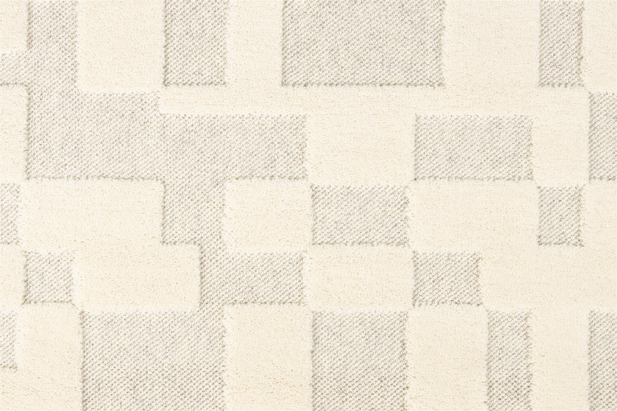 Zuiver Bricks Beige Wool Rug 200 x 300 cm