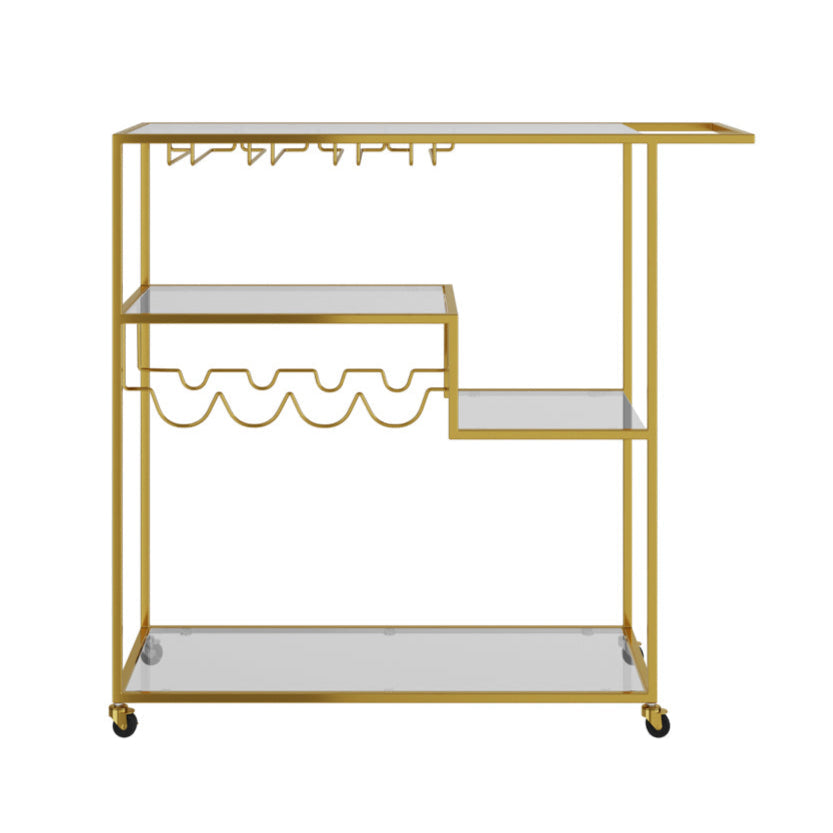 Porter Gold & Glass Drinks Trolley