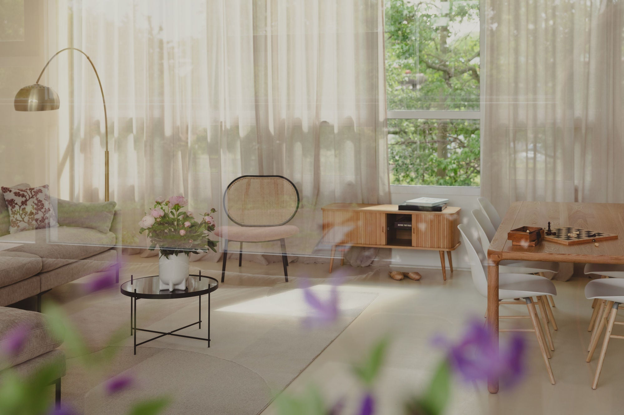 Zuiver Set of 2 Albert Kuip White Dining Chair