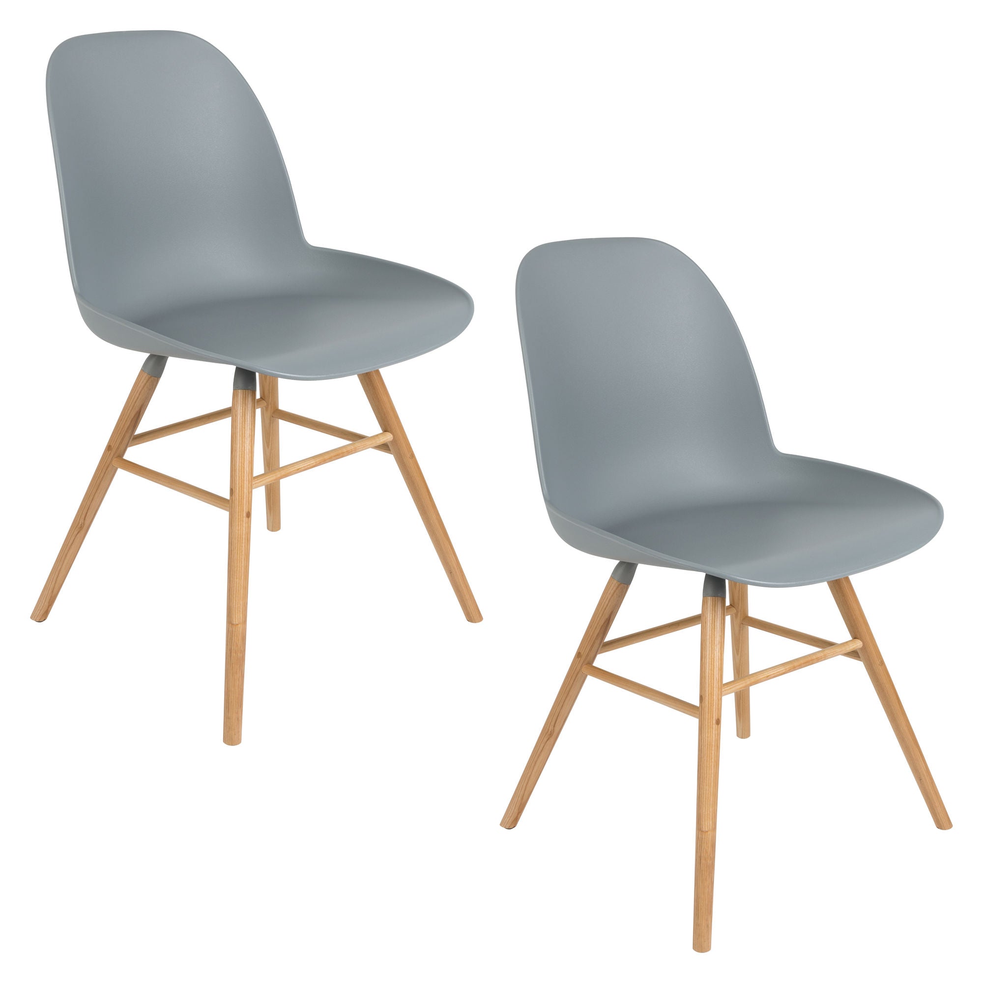 Zuiver Set of 2 Albert Kuip Light Grey Dining Chair