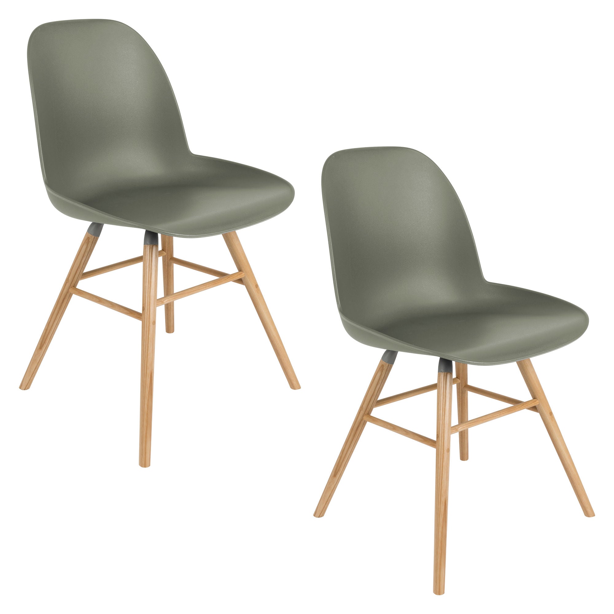 Zuiver Set of 2 Albert Kuip Green Dining Chair
