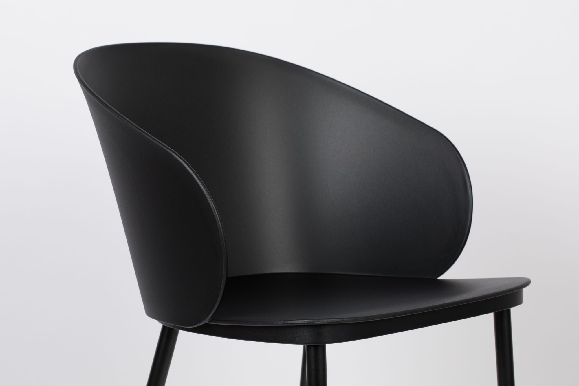 Set of 2 Gigi All Black Dining Chair