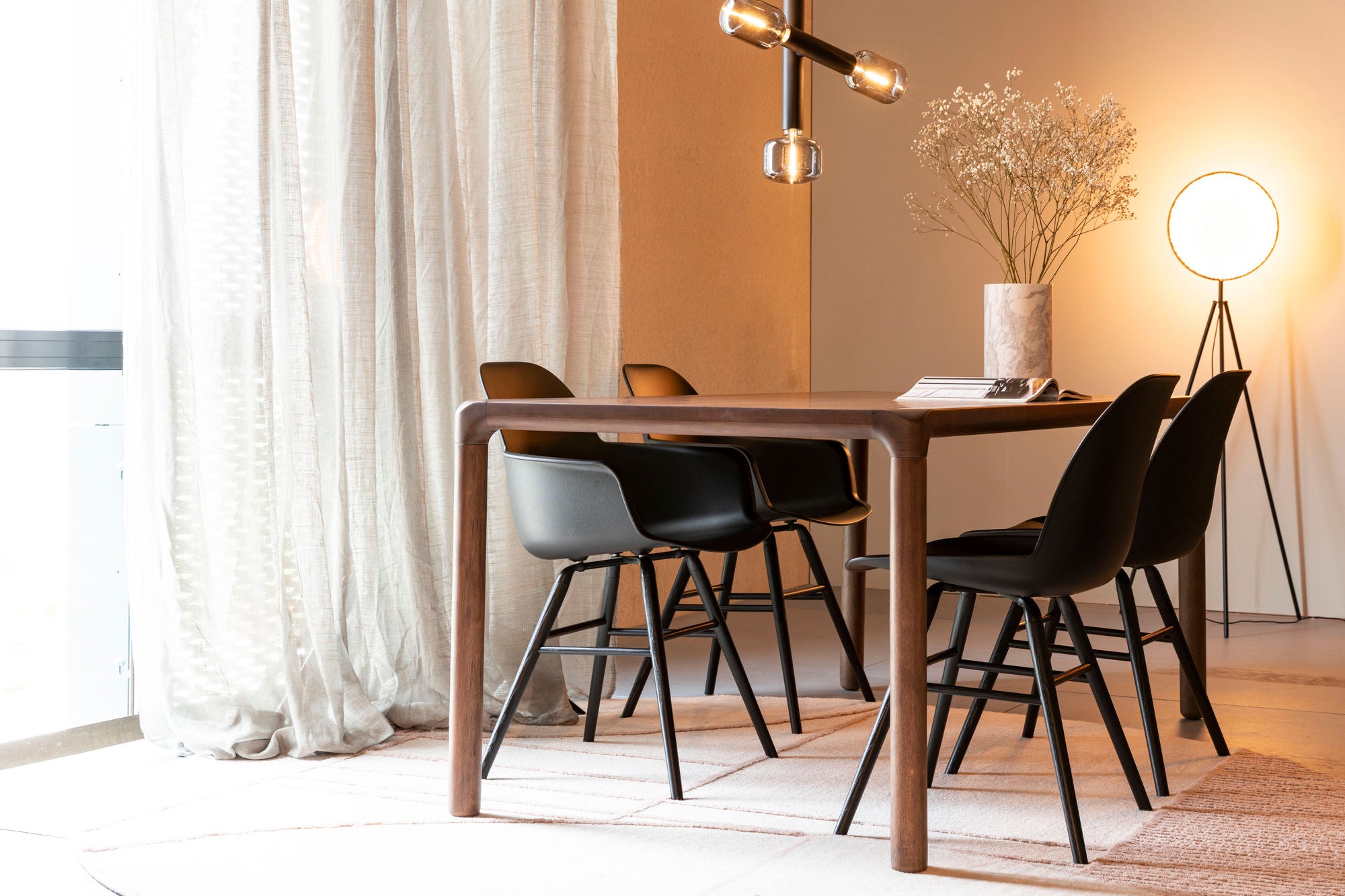 Zuiver Set of 2 Albert Kuip All Black Dining Chair