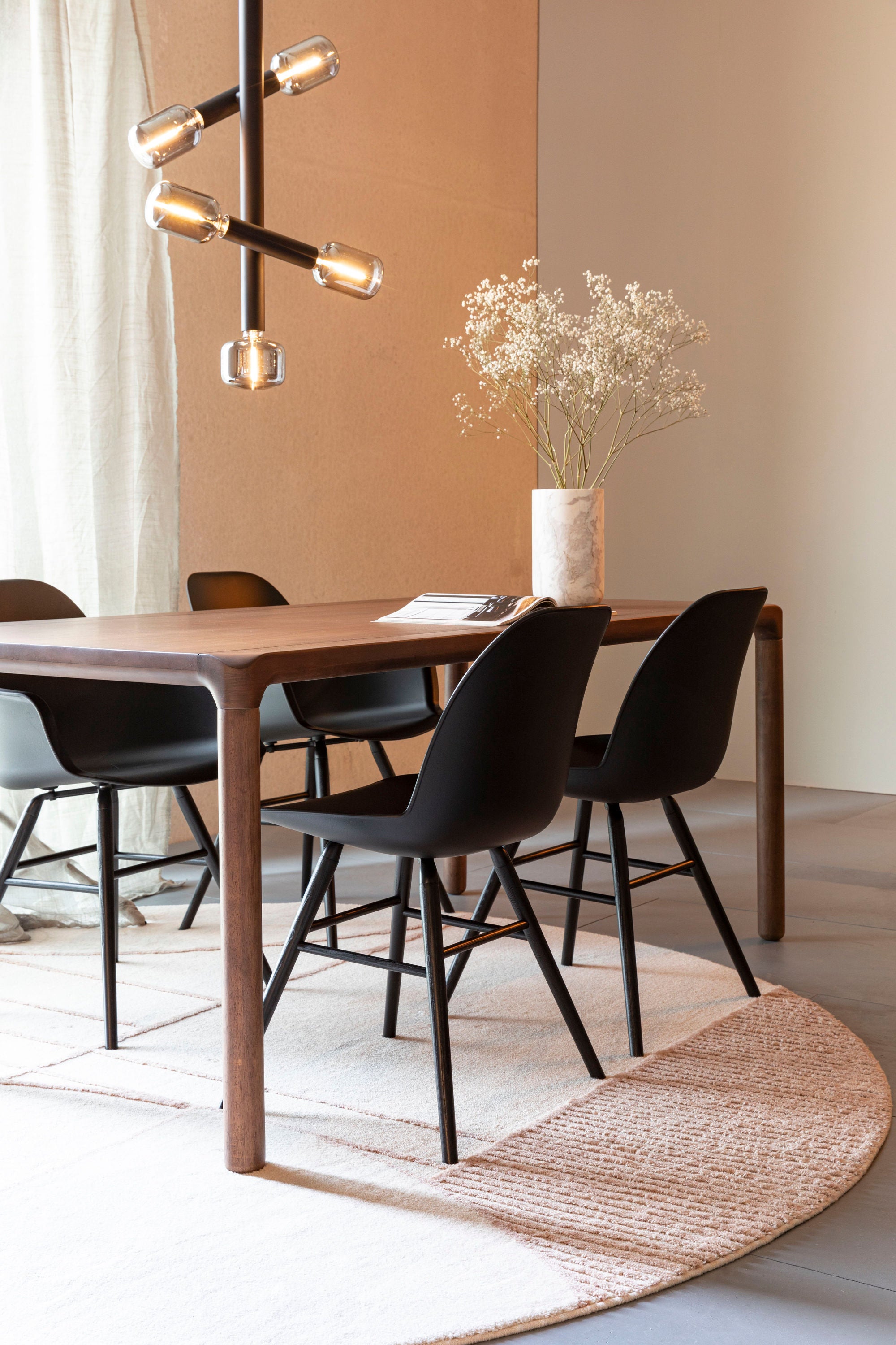 Zuiver Set of 2 Albert Kuip All Black Dining Chair