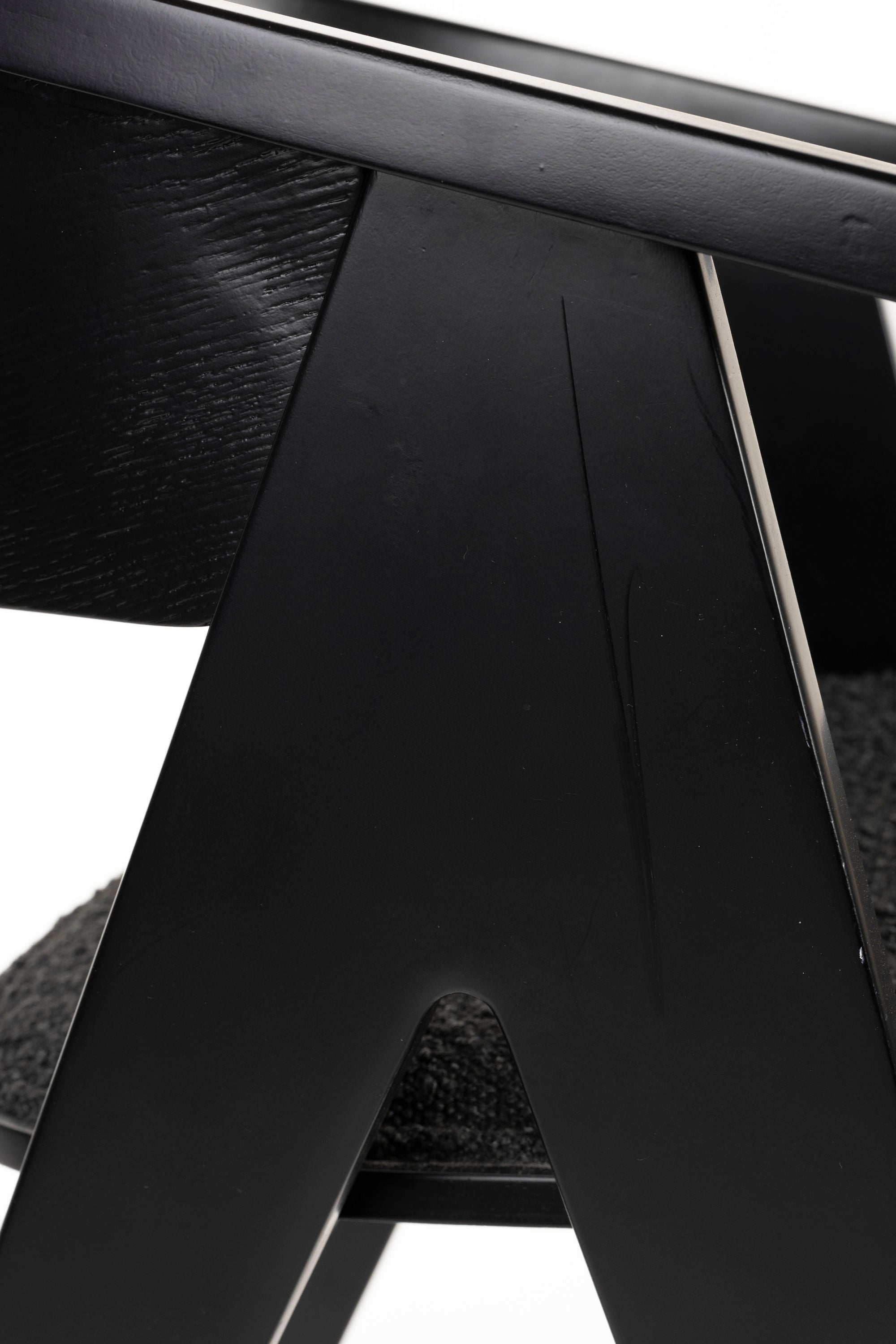 Zuiver Ndsm Black Ash Wood Curved Dining Chair