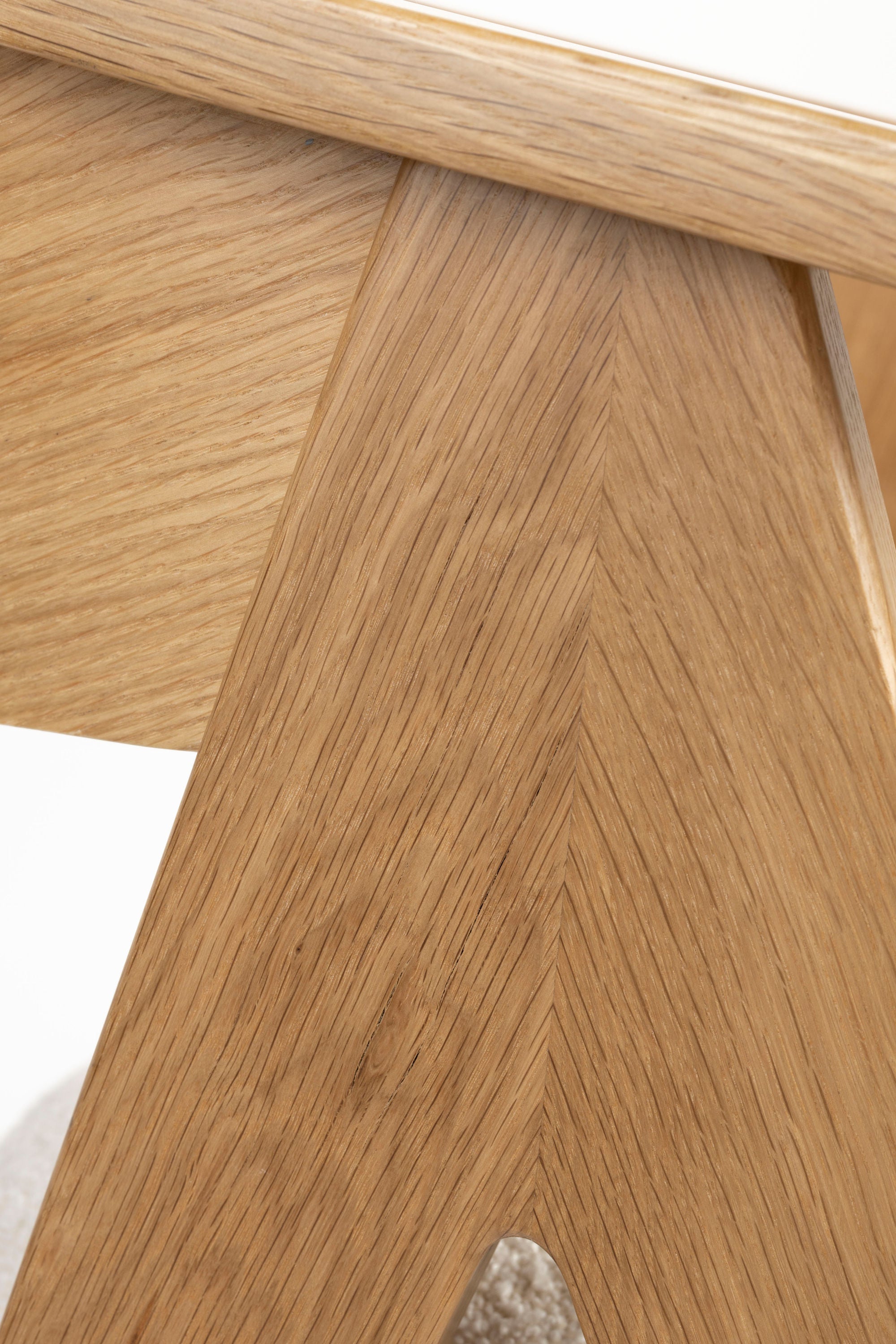 Zuiver Ndsm Natural Oak Wood Curved Dining Chair