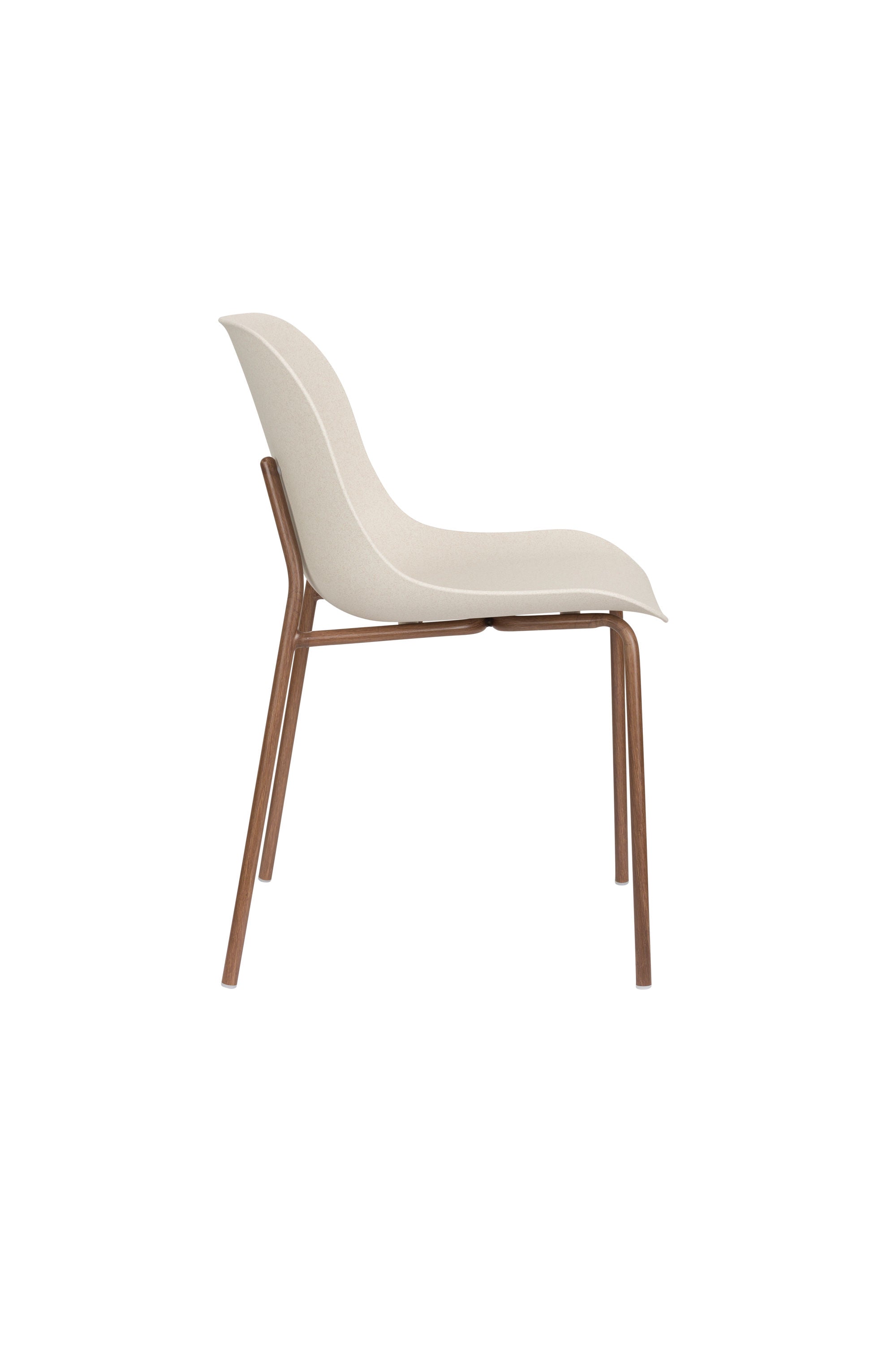 Set of 2 Wheat Cream & Wood Dining Chairs