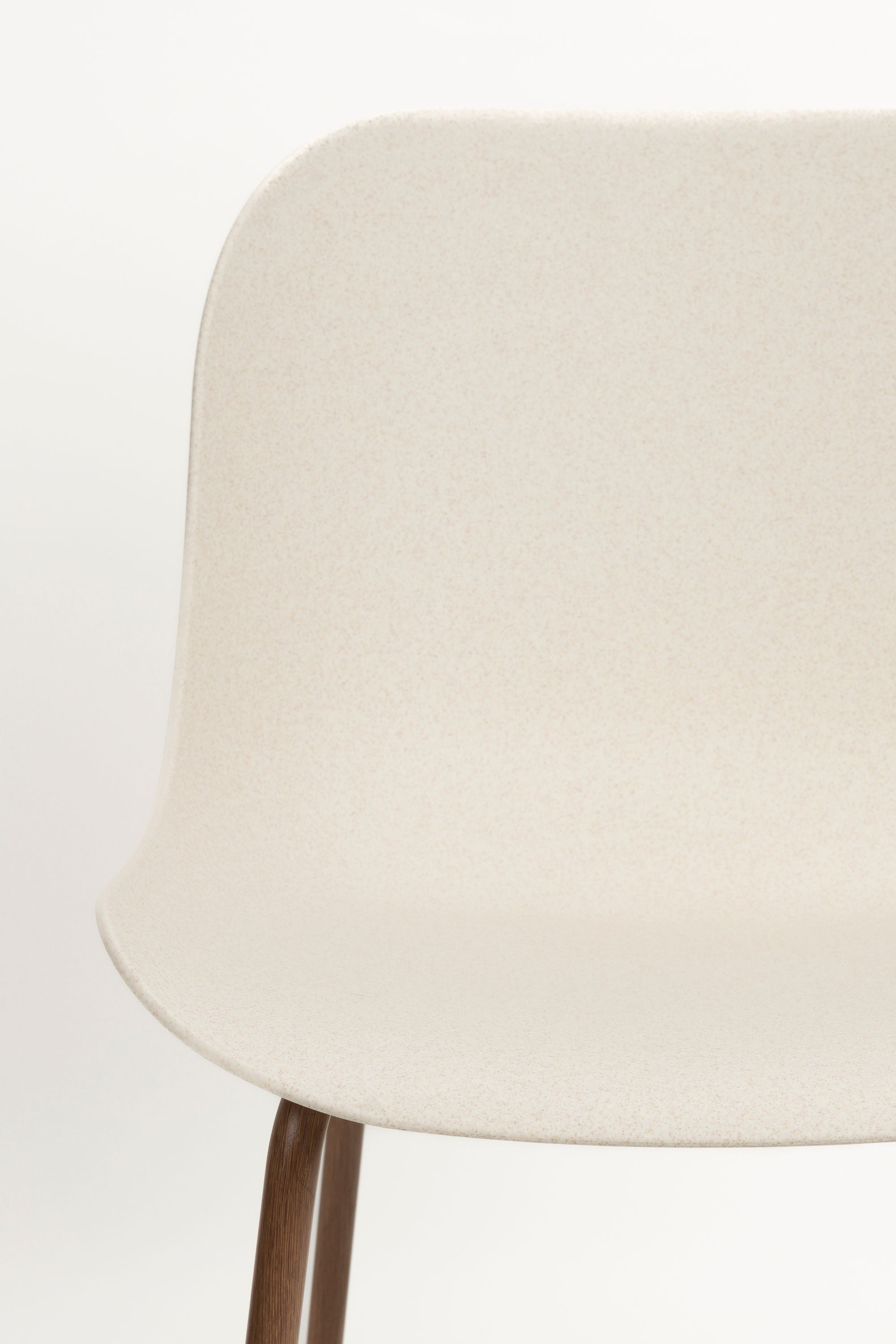 Set of 2 Wheat Cream & Wood Dining Chairs