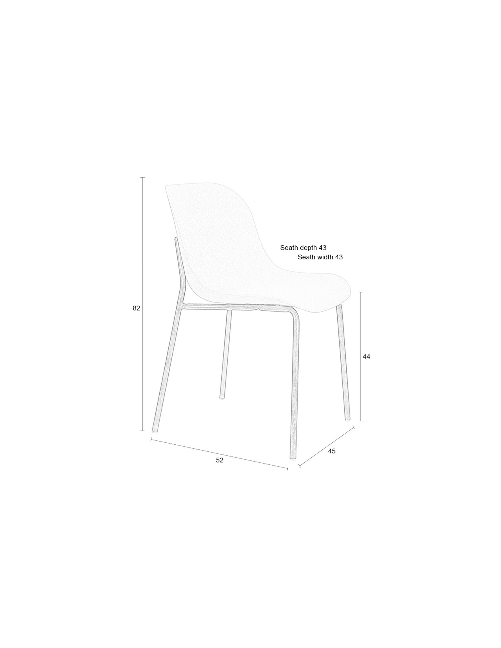Set of 2 Wheat Cream & Wood Dining Chairs