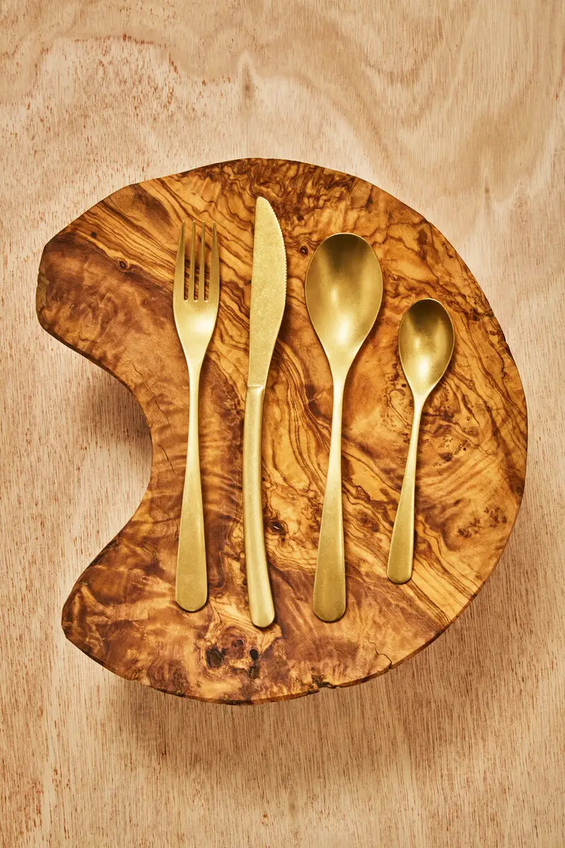 Rubin Natural Olive Wood Cake Stand