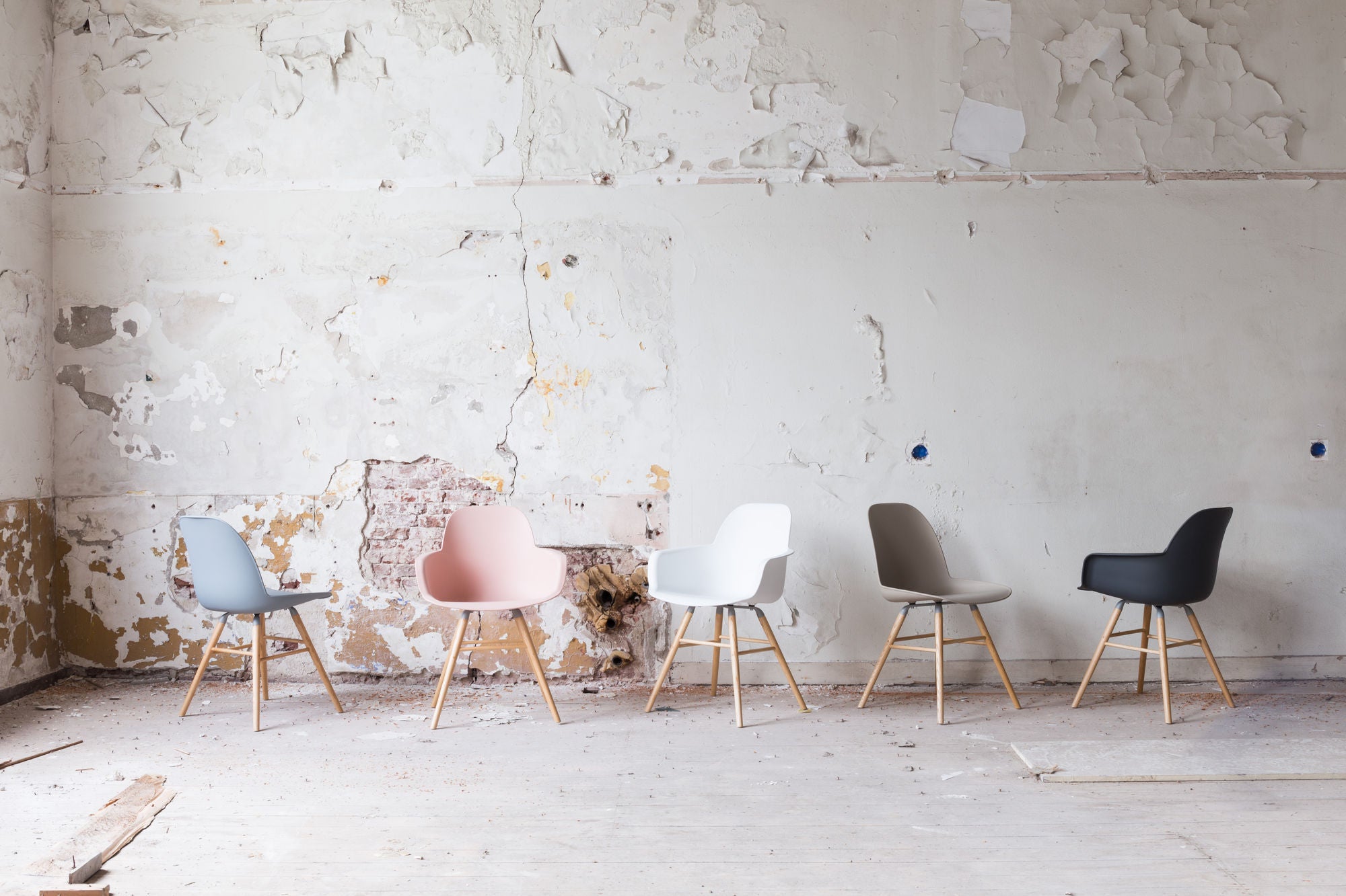 Zuiver Set of 2 Albert Kuip White Armchair