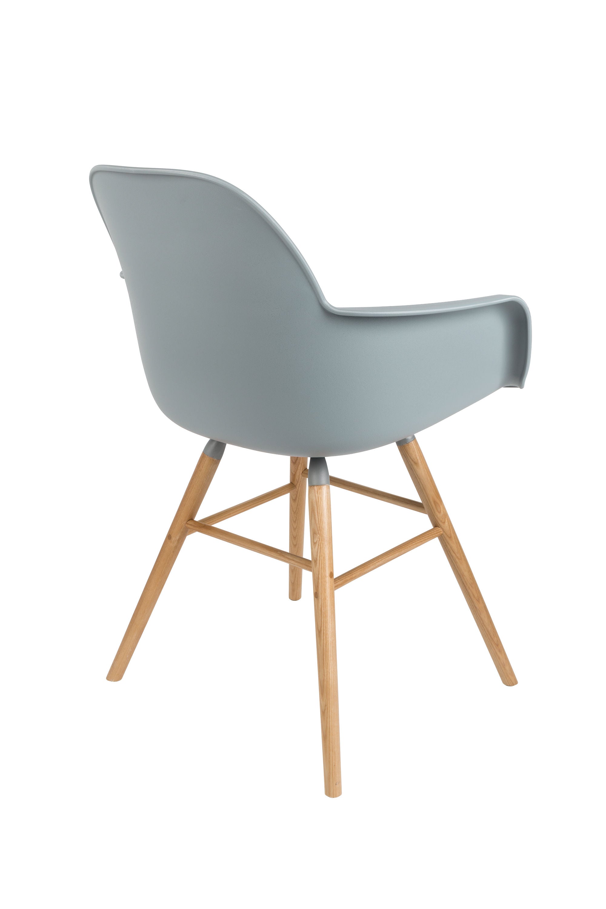 Zuiver Set of 2 Albert Kuip Light Grey Dining Chairs with Arms