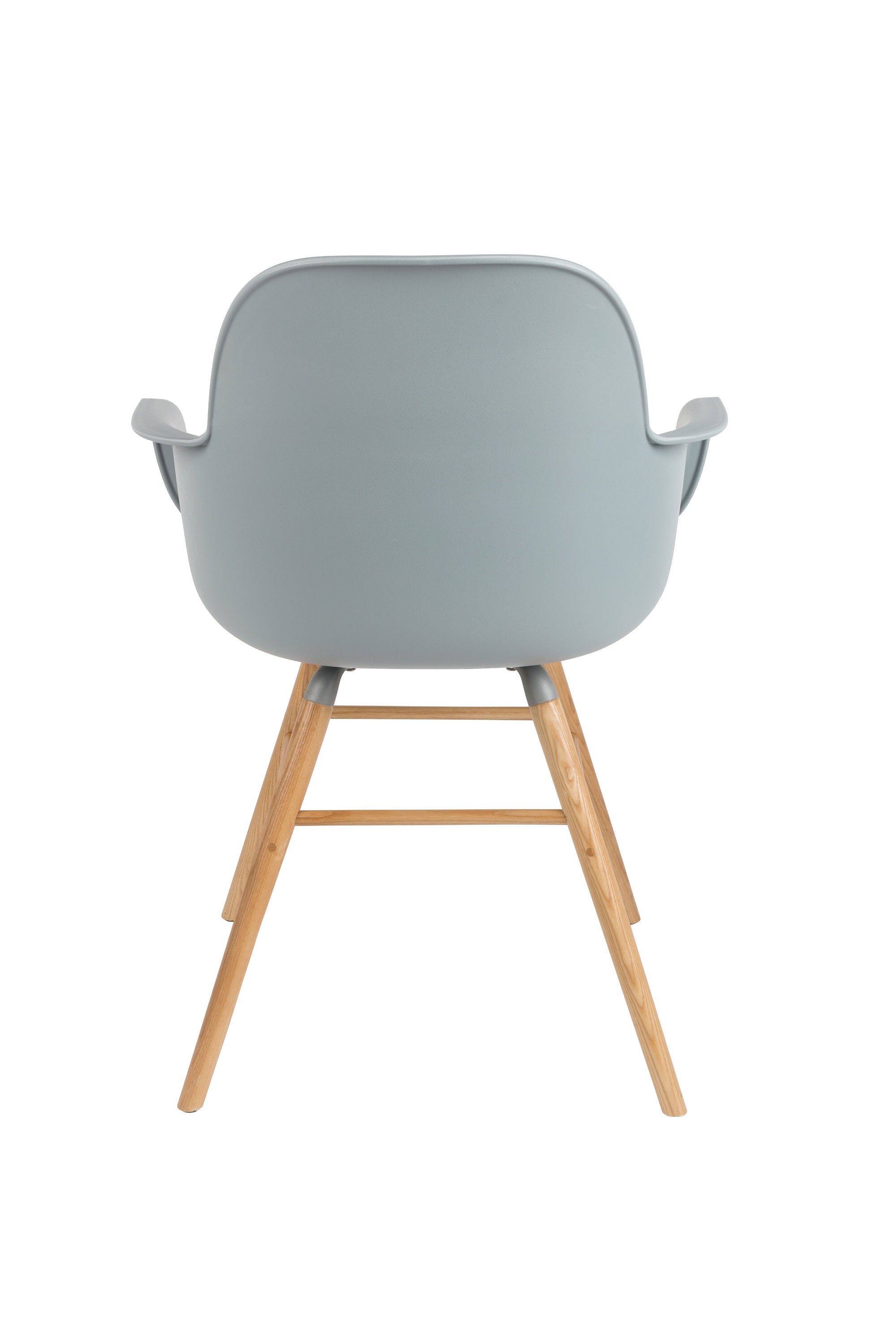 Zuiver Set of 2 Albert Kuip Light Grey Dining Chairs with Arms