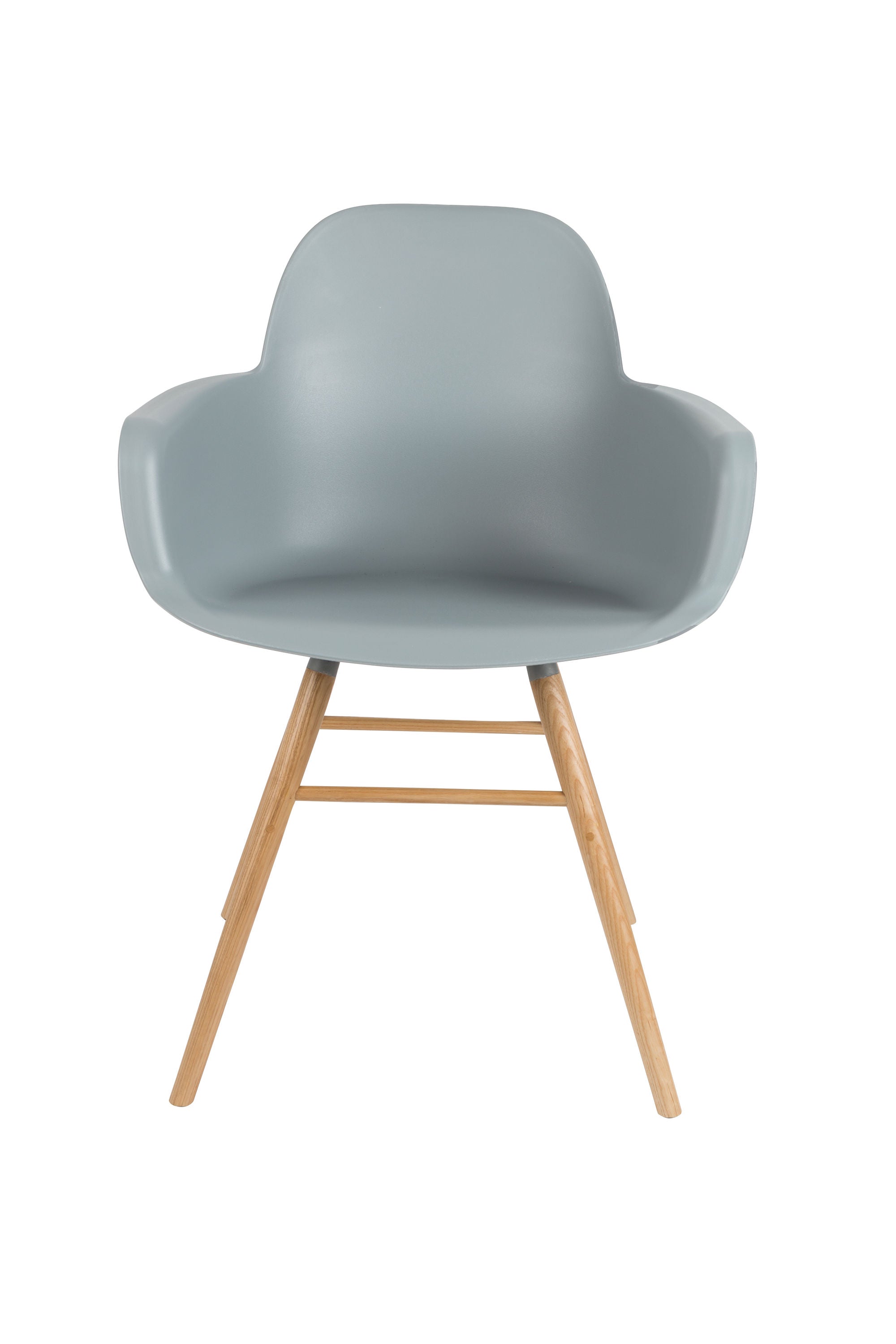 Zuiver Set of 2 Albert Kuip Light Grey Dining Chairs with Arms
