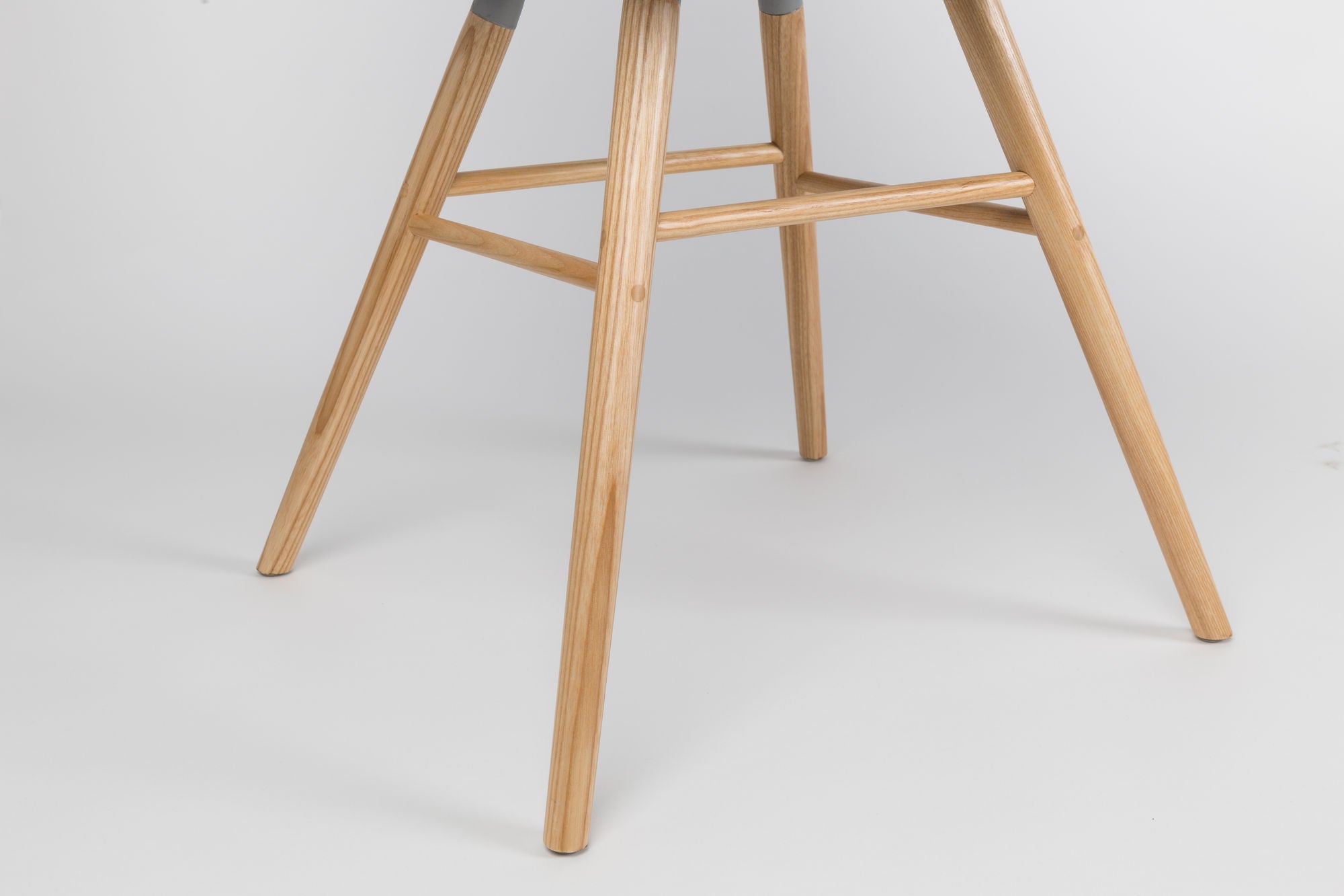 Zuiver Set of 2 Albert Kuip Light Grey Dining Chairs with Arms