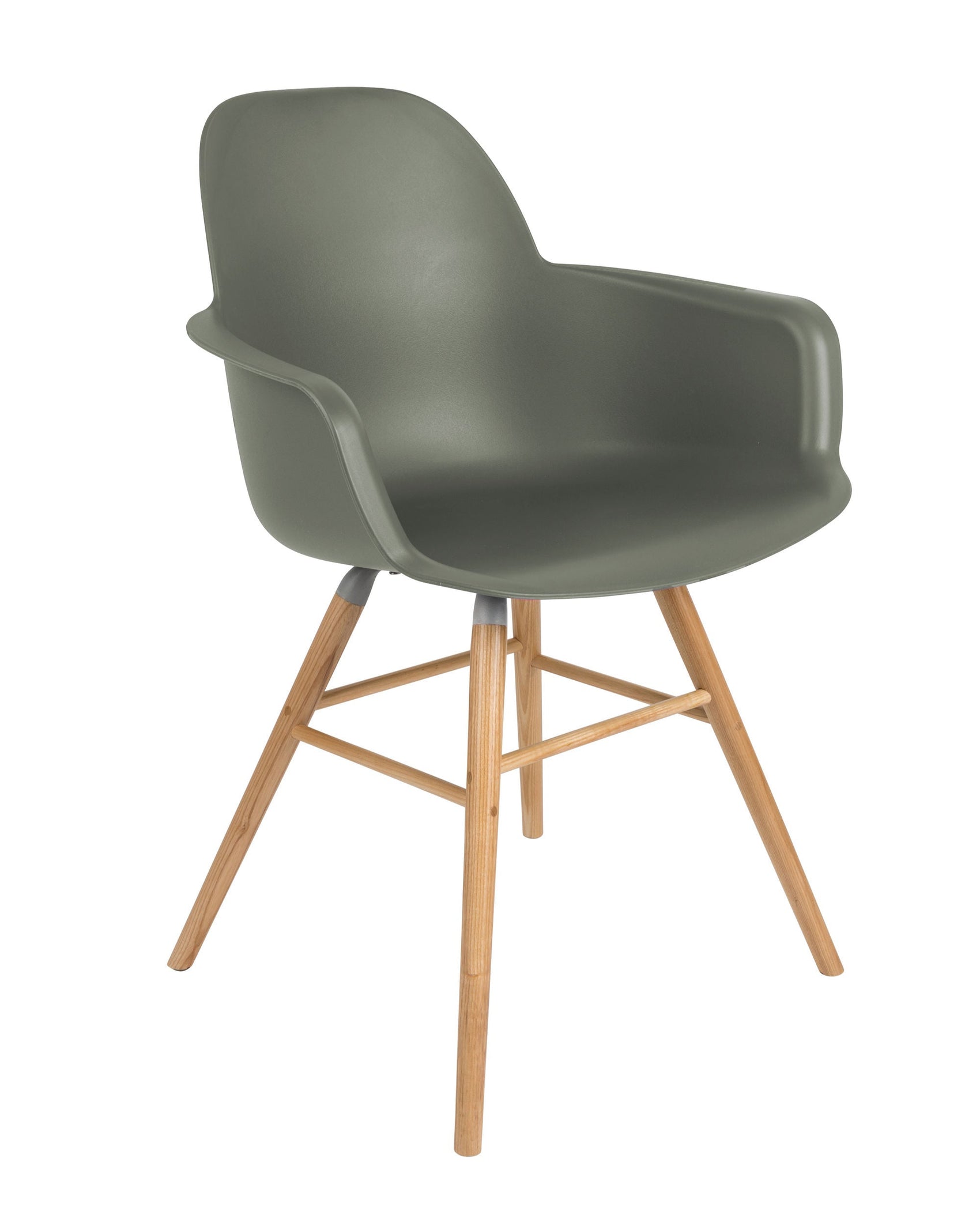 Zuiver Set of 2 Albert Kuip Green Dining Chairs with Arms