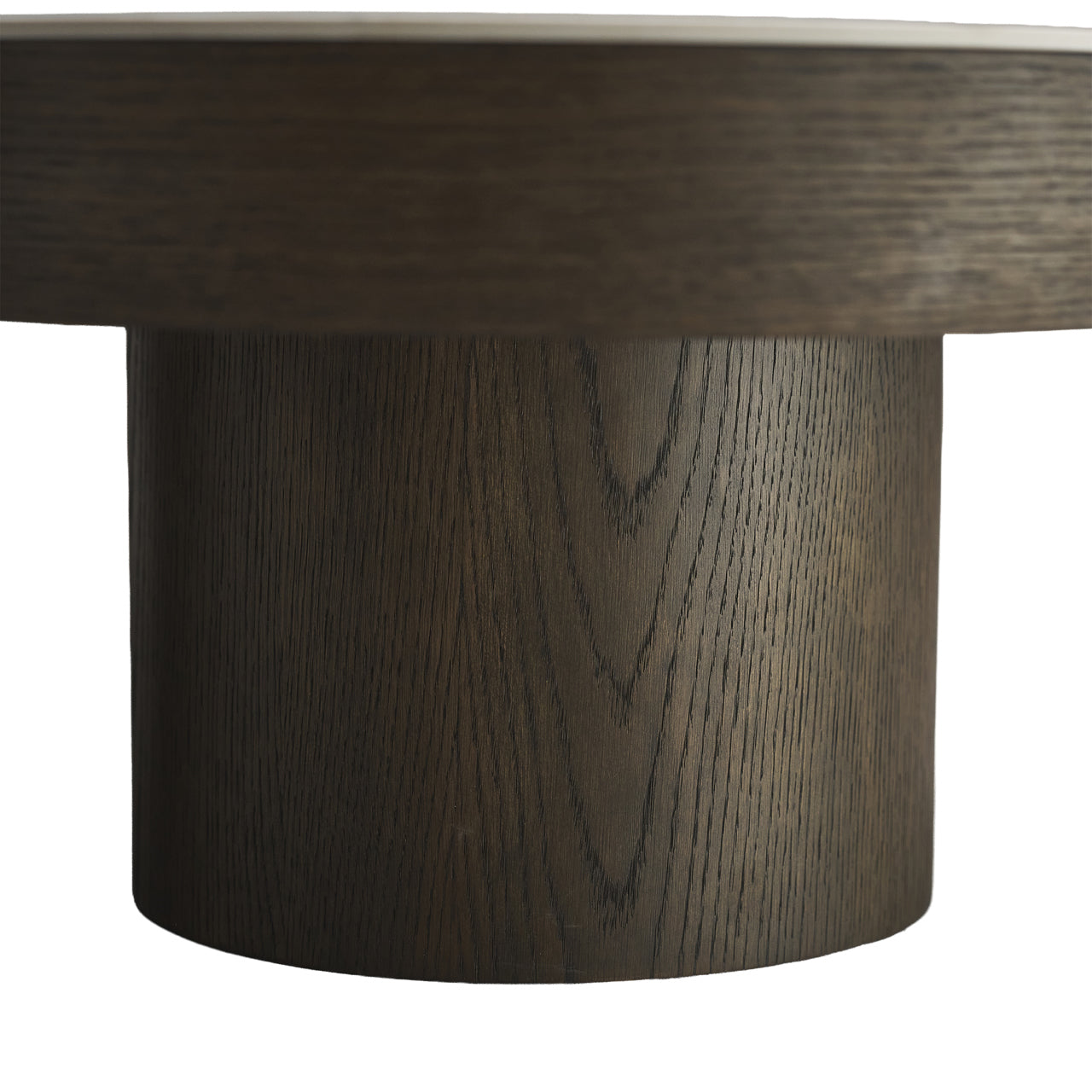 Richmond Interiors Langford Brown Oak Wood & Ceramic Top Abstract Coffee Table