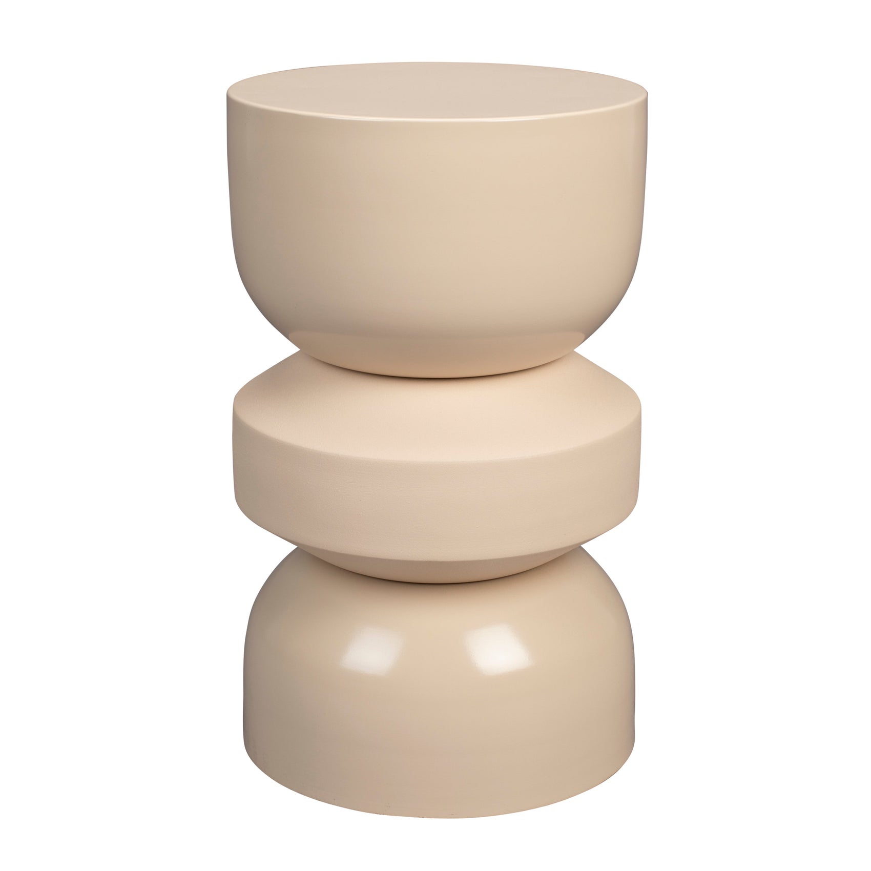 Dutchbone Apollo Beige Stool Side Table