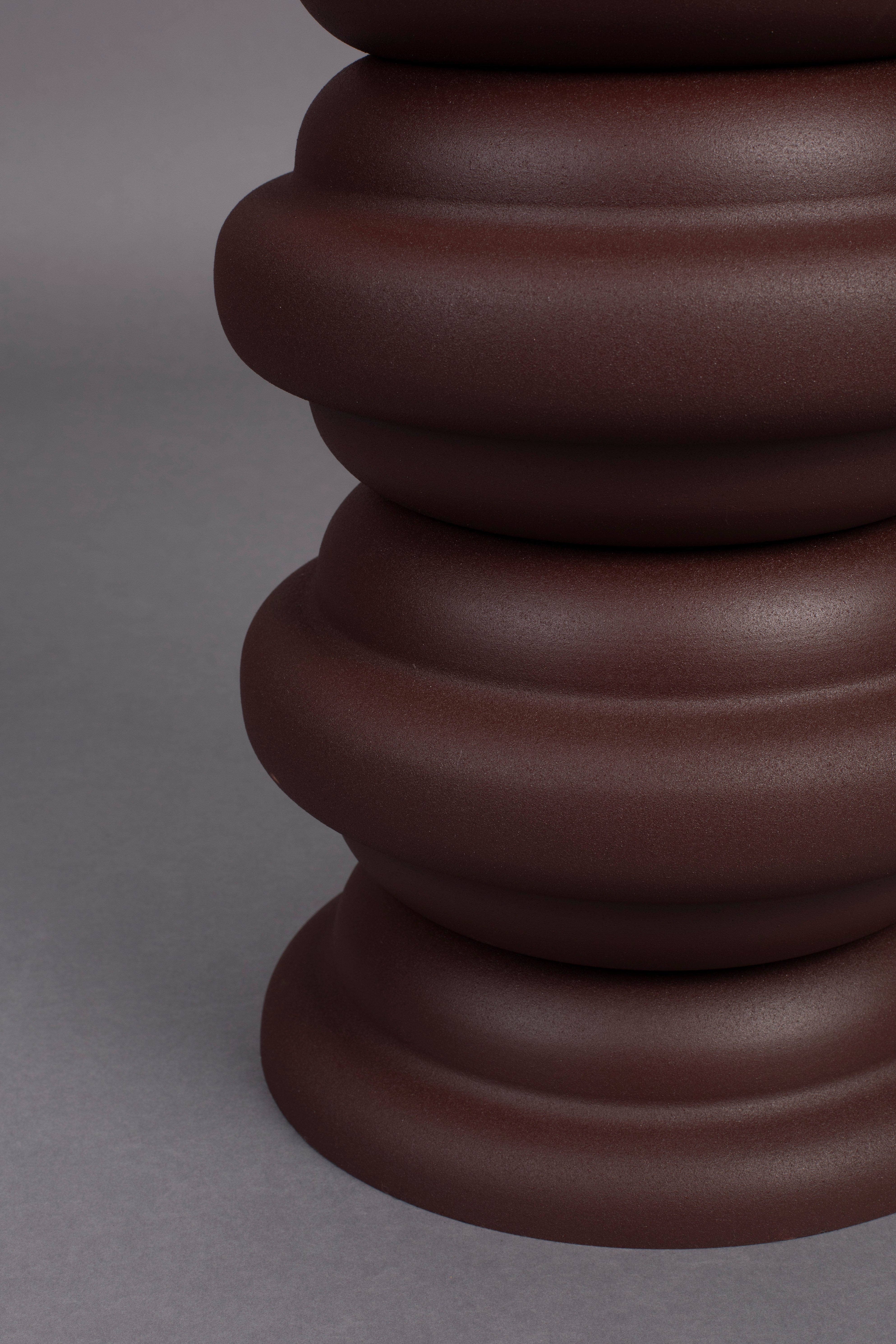 Dutchbone Artemis Brown Stool Side Table