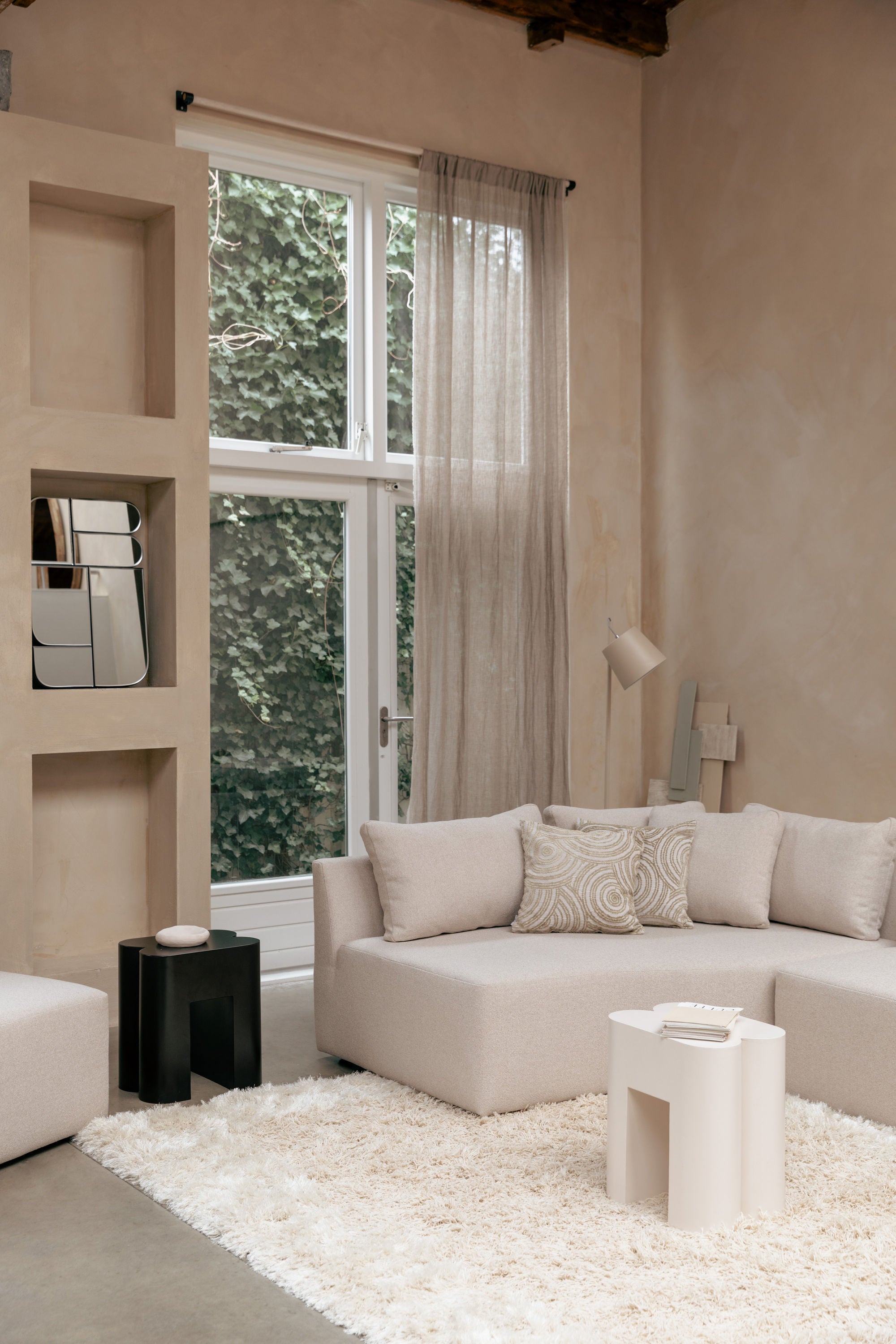 Zuiver Shape Beige Stool Side Table