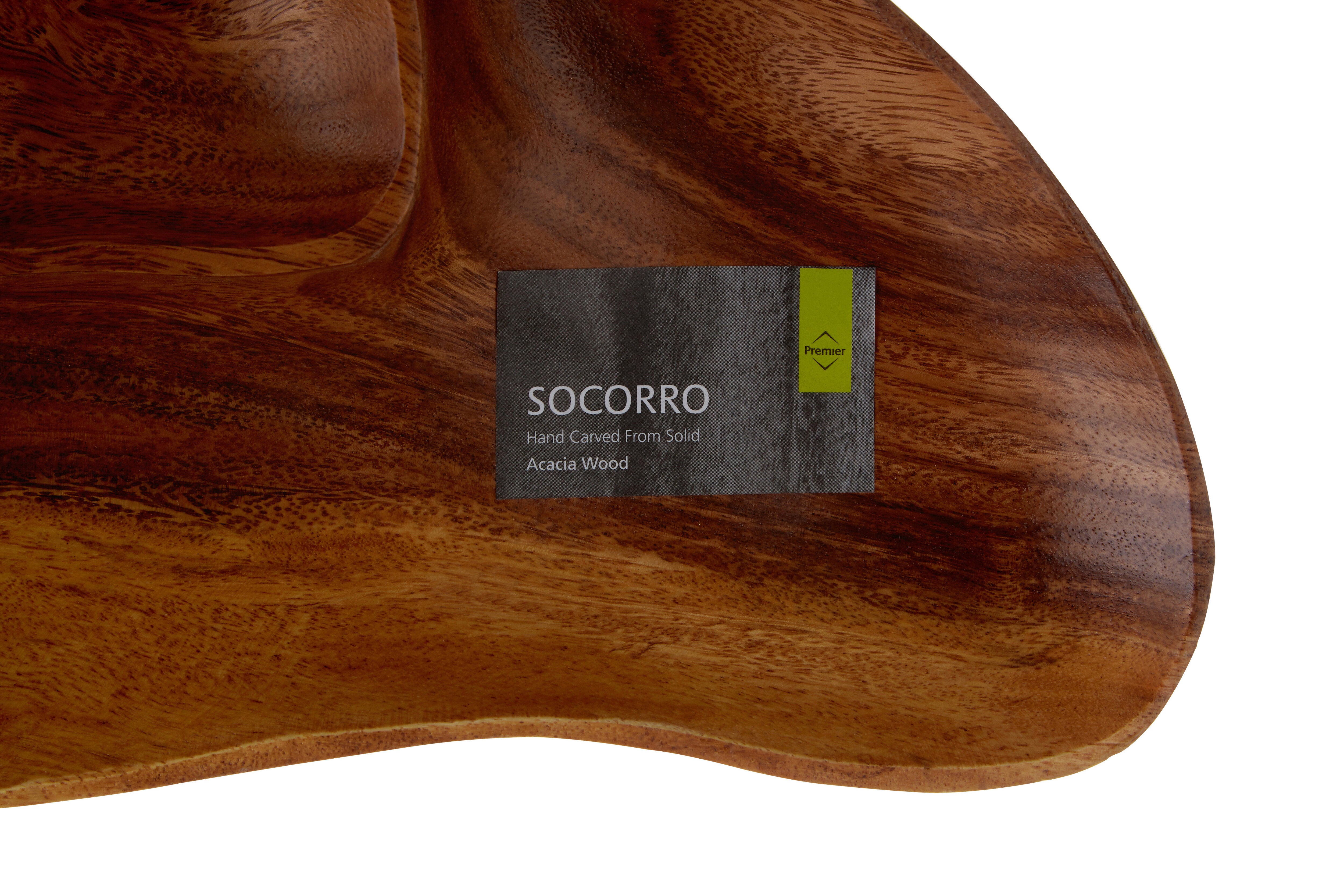 Rubin Natural Acacia Wood Bean Shaped Dish