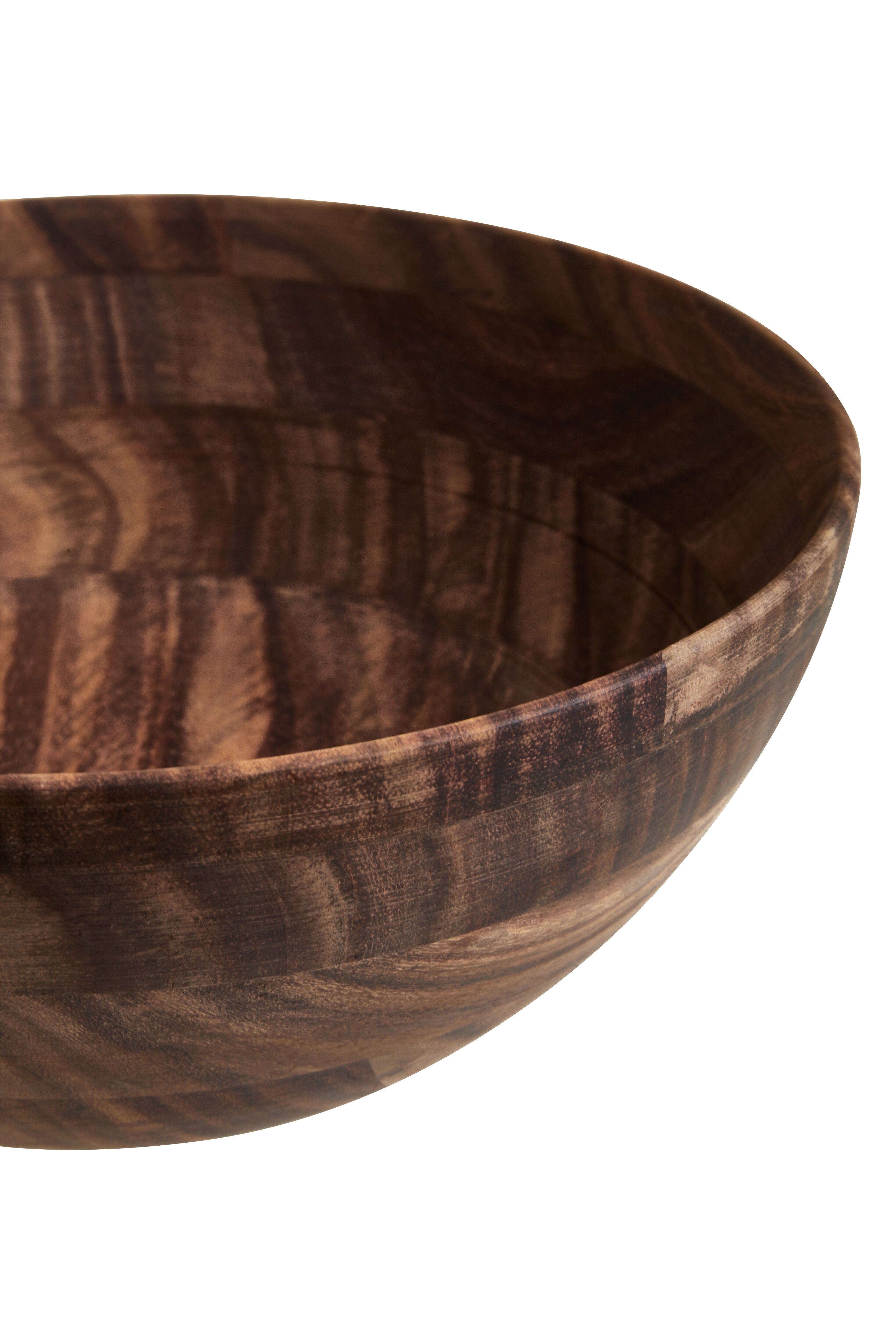 Ebury Large Round Sheesham Wood Salad Bowl