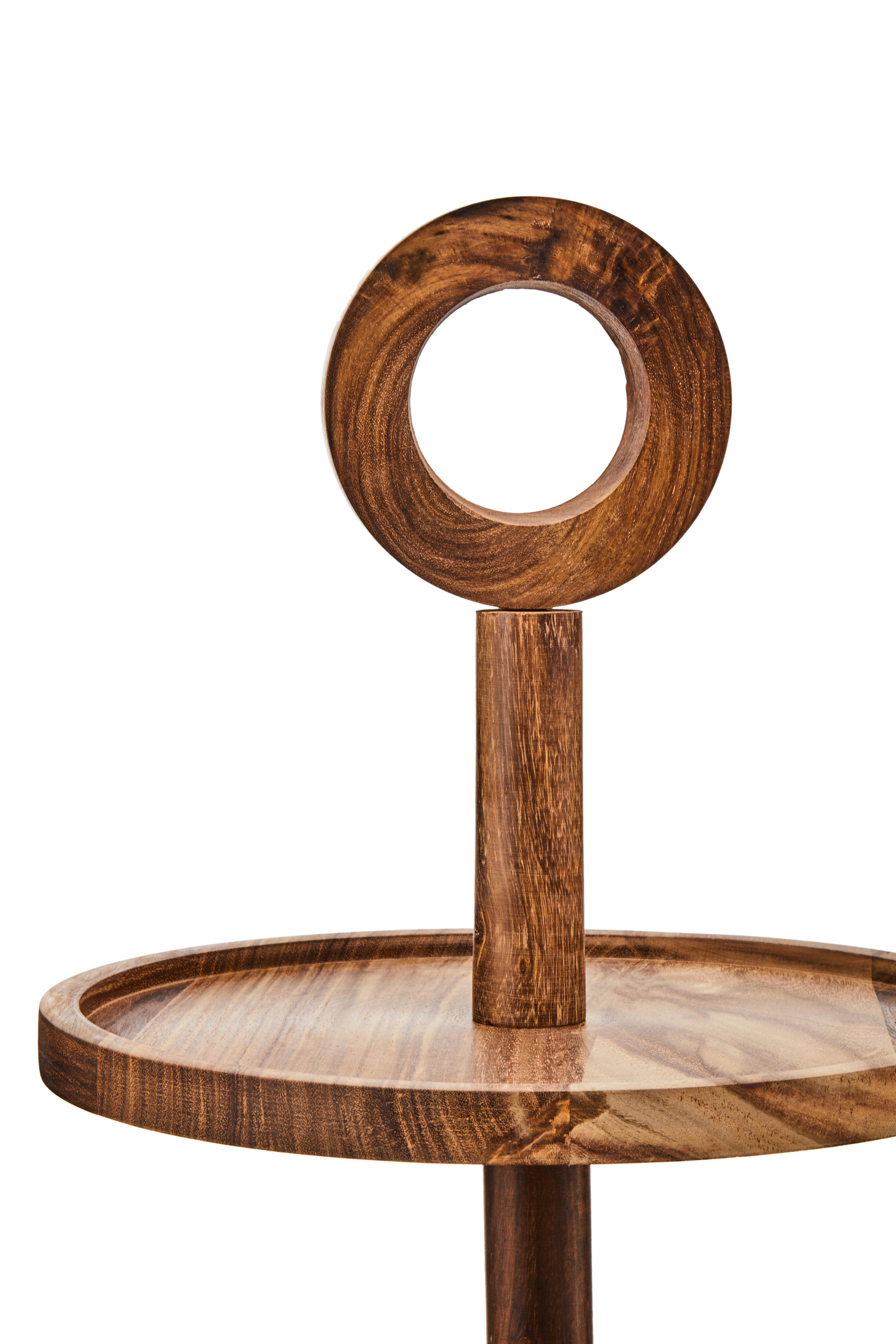 Rubin Sheesham Wood 2 Tier Cake Stand