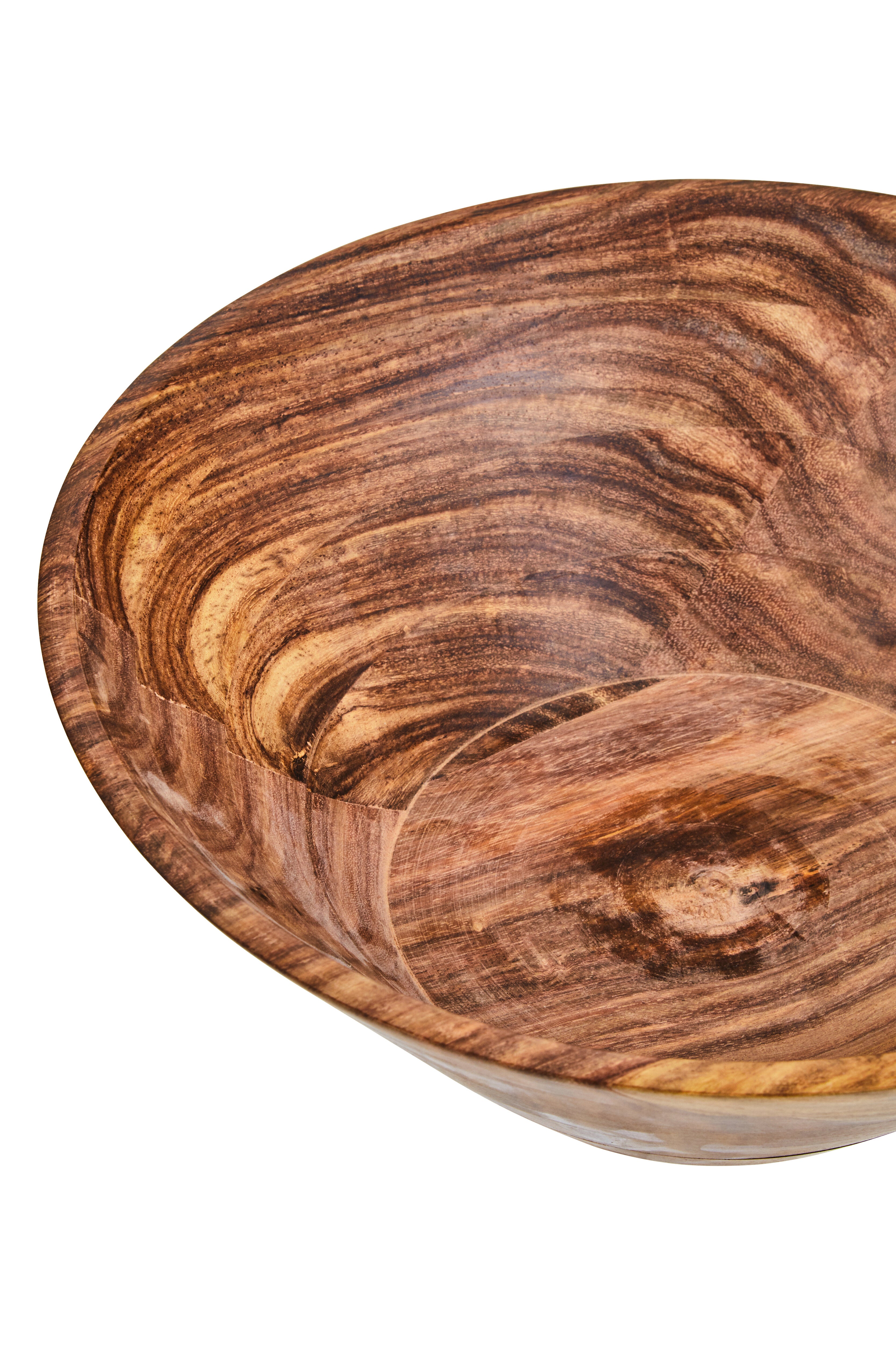 Ebury Large Round Sheesham Wood Tapered Salad Bowl