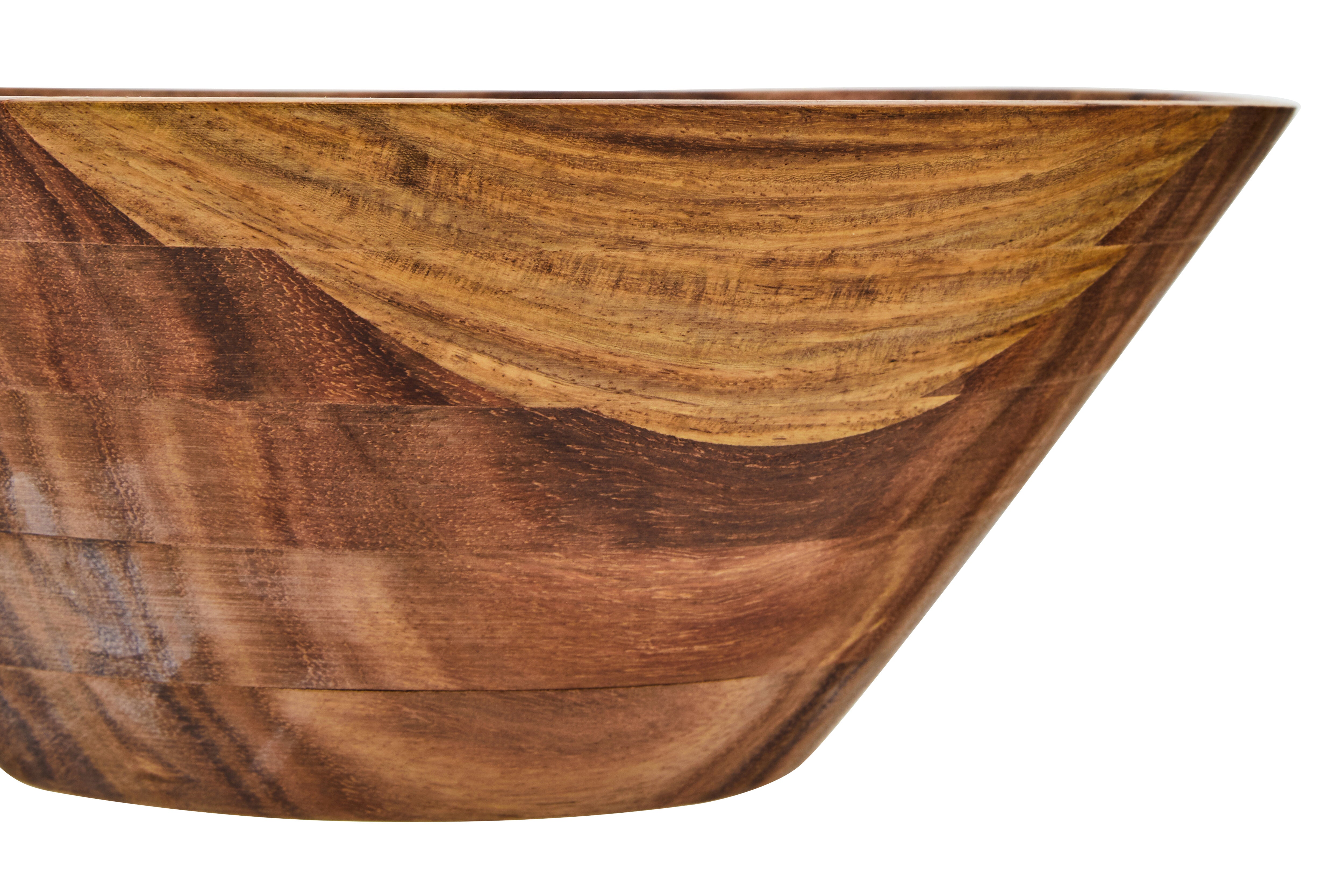Ebury Large Round Sheesham Wood Tapered Salad Bowl