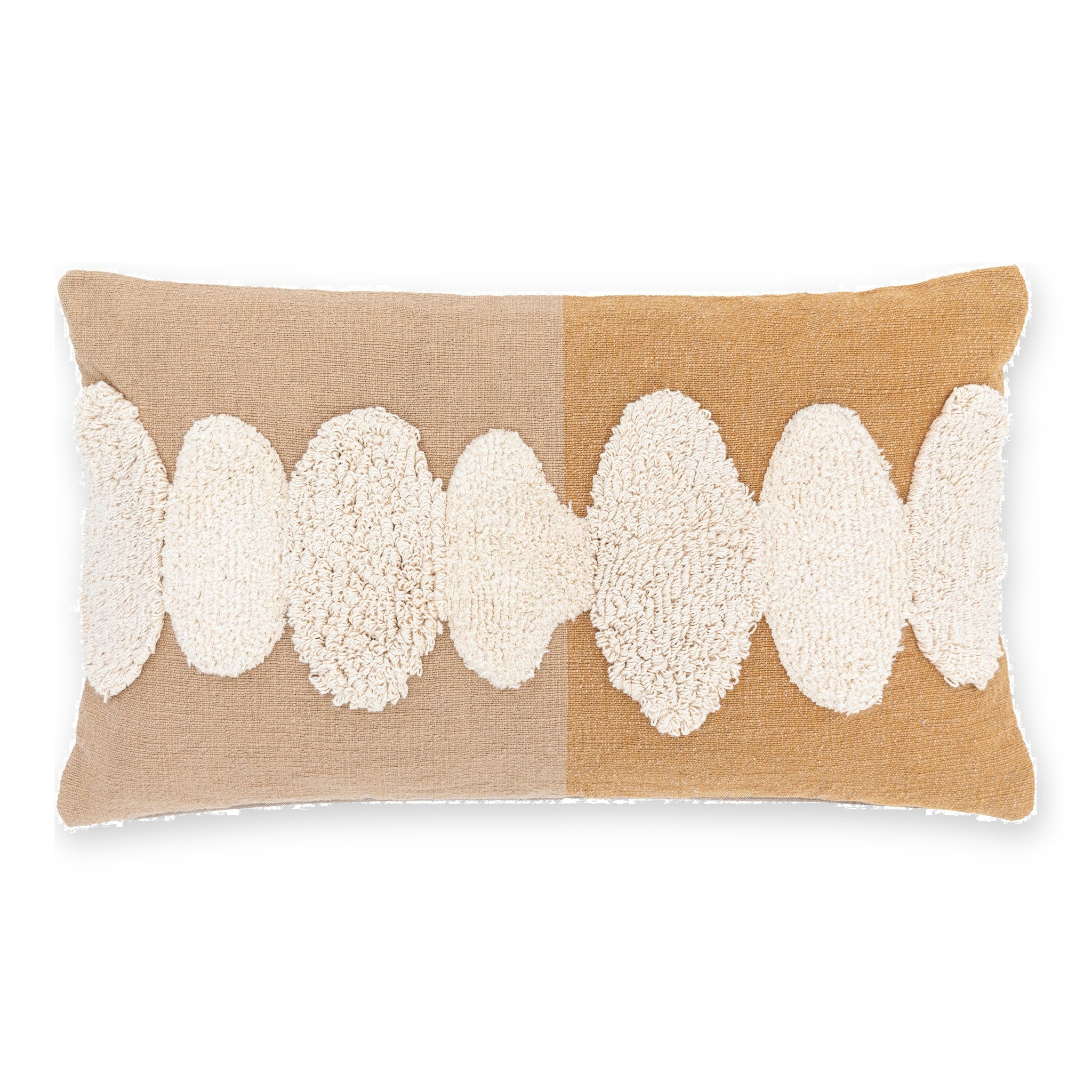 Cordero Cream Tufted Rectangle Cushion