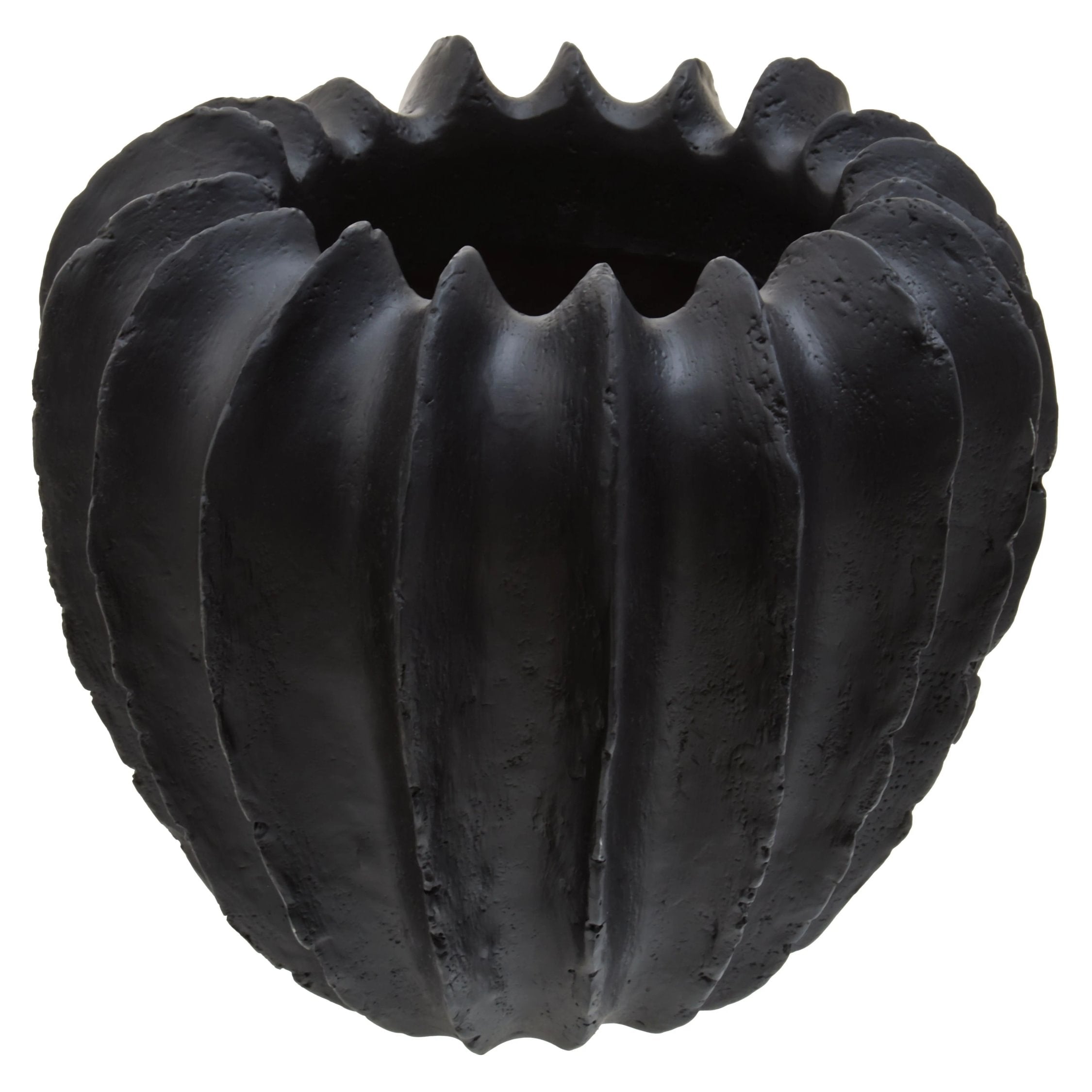 Forma Black Textured Vase
