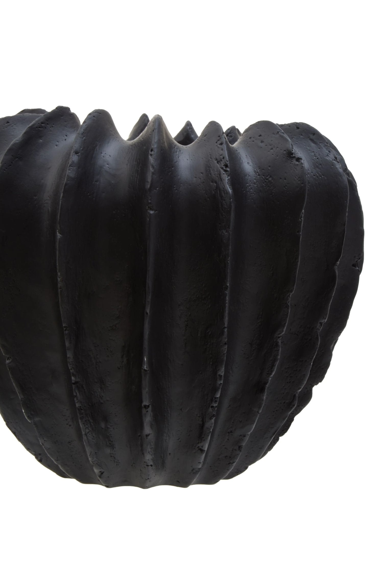 Forma Black Textured Vase