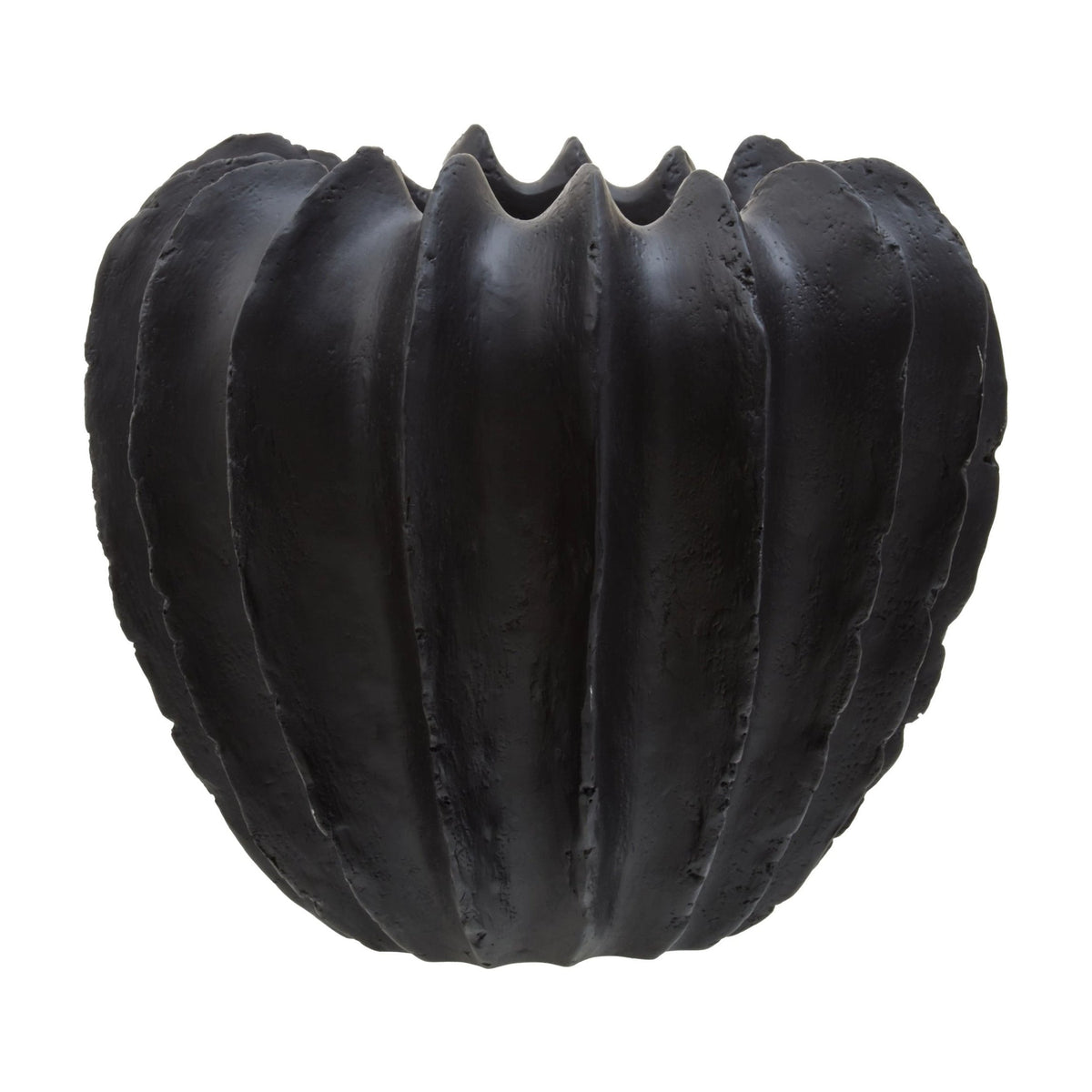Forma Black Textured Vase
