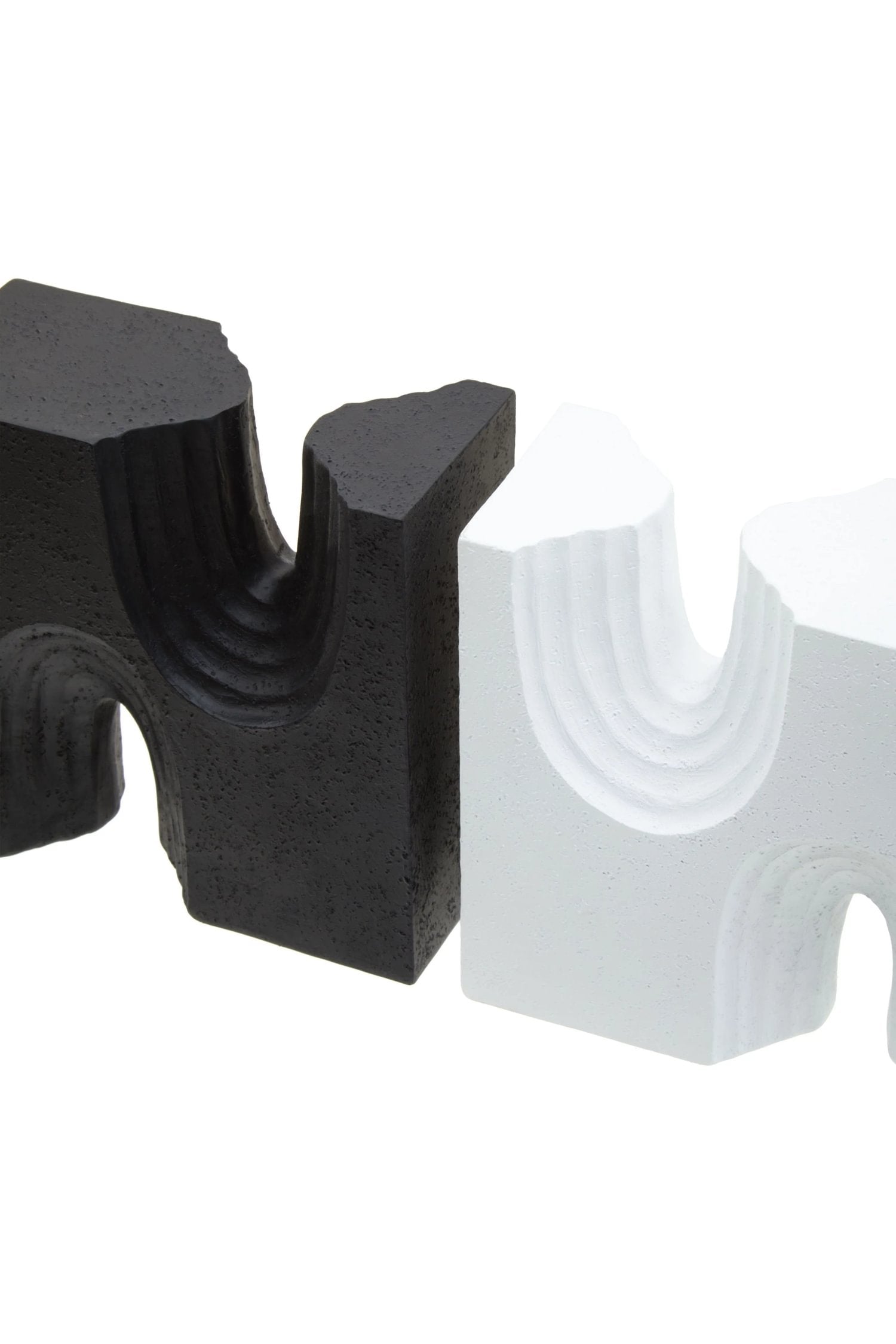 Set of 2 Forma Black & White Bookends