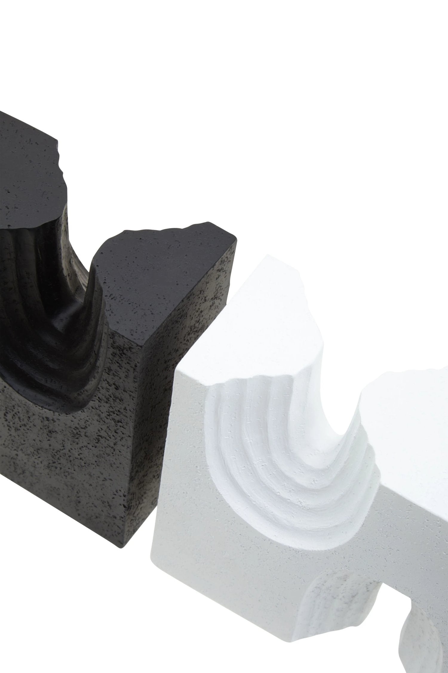 Set of 2 Forma Black & White Bookends