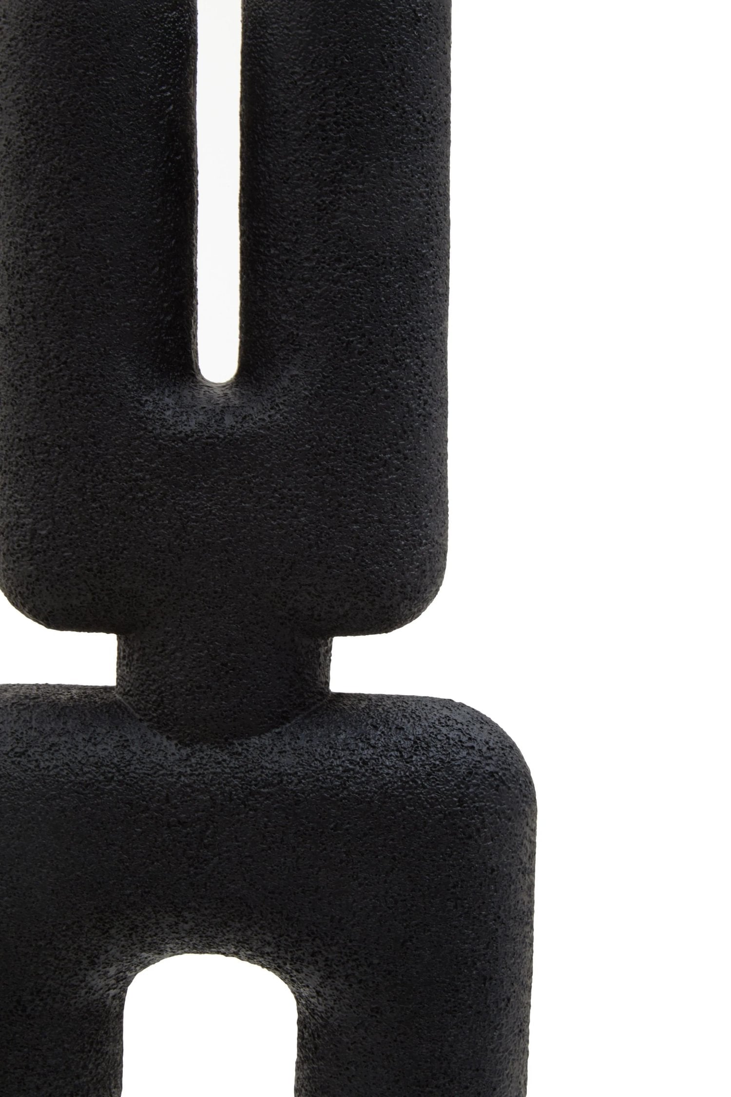Forma Large Black Sculptural Vase