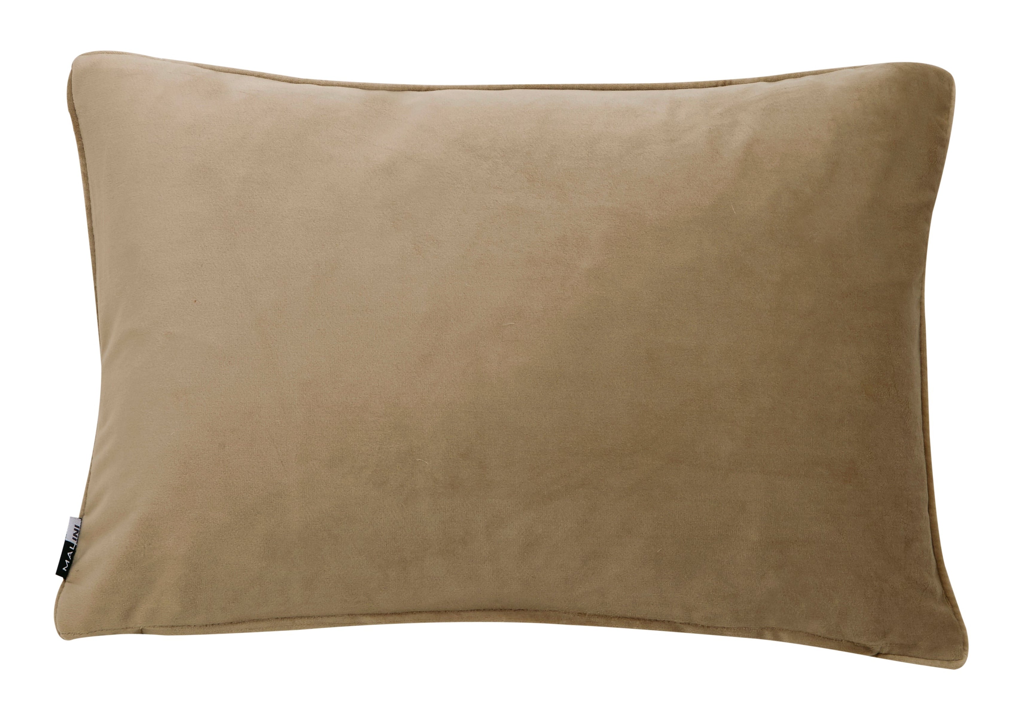 Malini Luxe Matt Velvet Champagne Rectangle Cushion 30x45