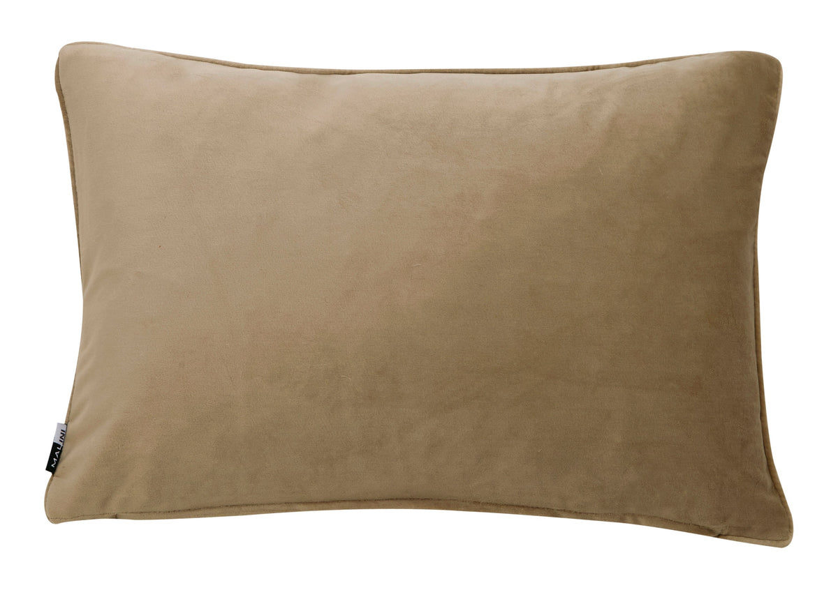 Malini Luxe Matt Velvet Champagne Rectangle Cushion 30x45