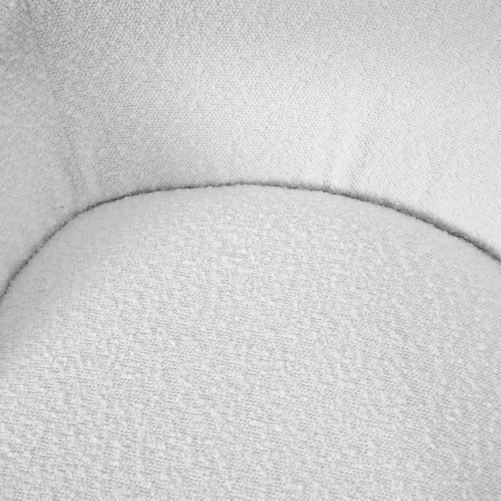 Siena White Boucle Tub Armchair