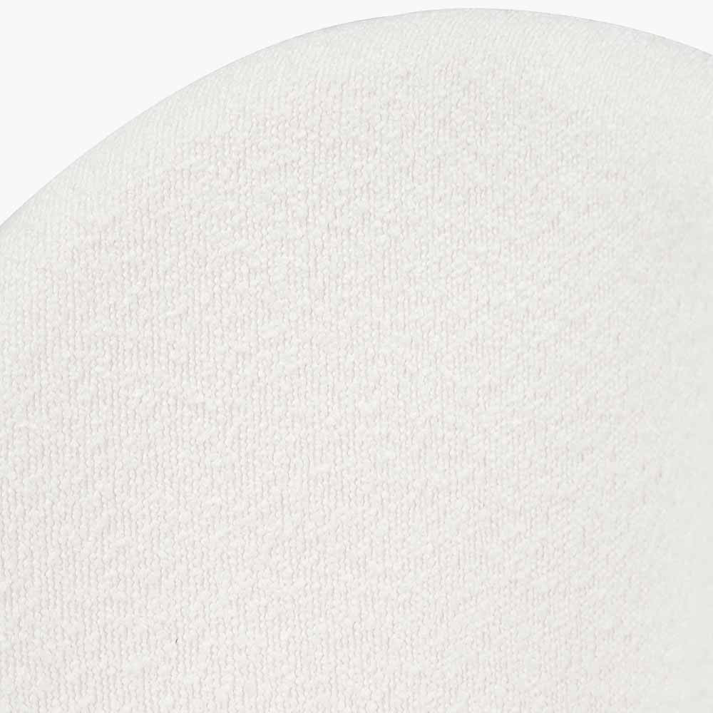 Turi White Boucle & Black Bar Stool